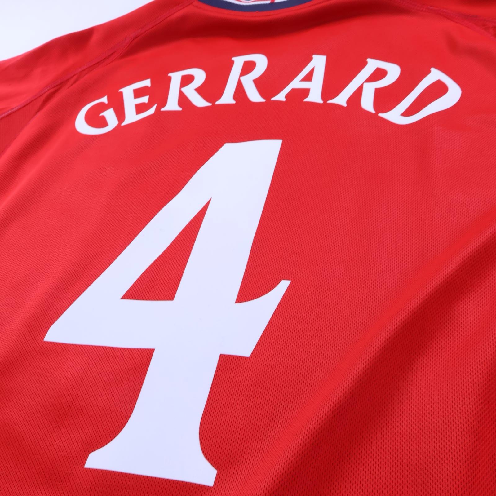 England Gerrard #4 2002/04 Away Shirt - Reversible - L
