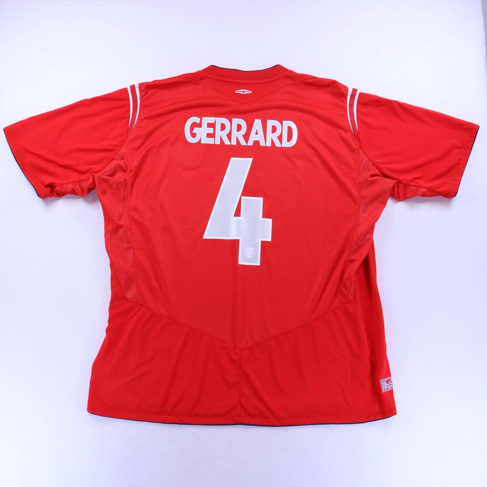 England Gerrard #4 2004/06 Away Shirt - 3XL- FRONT