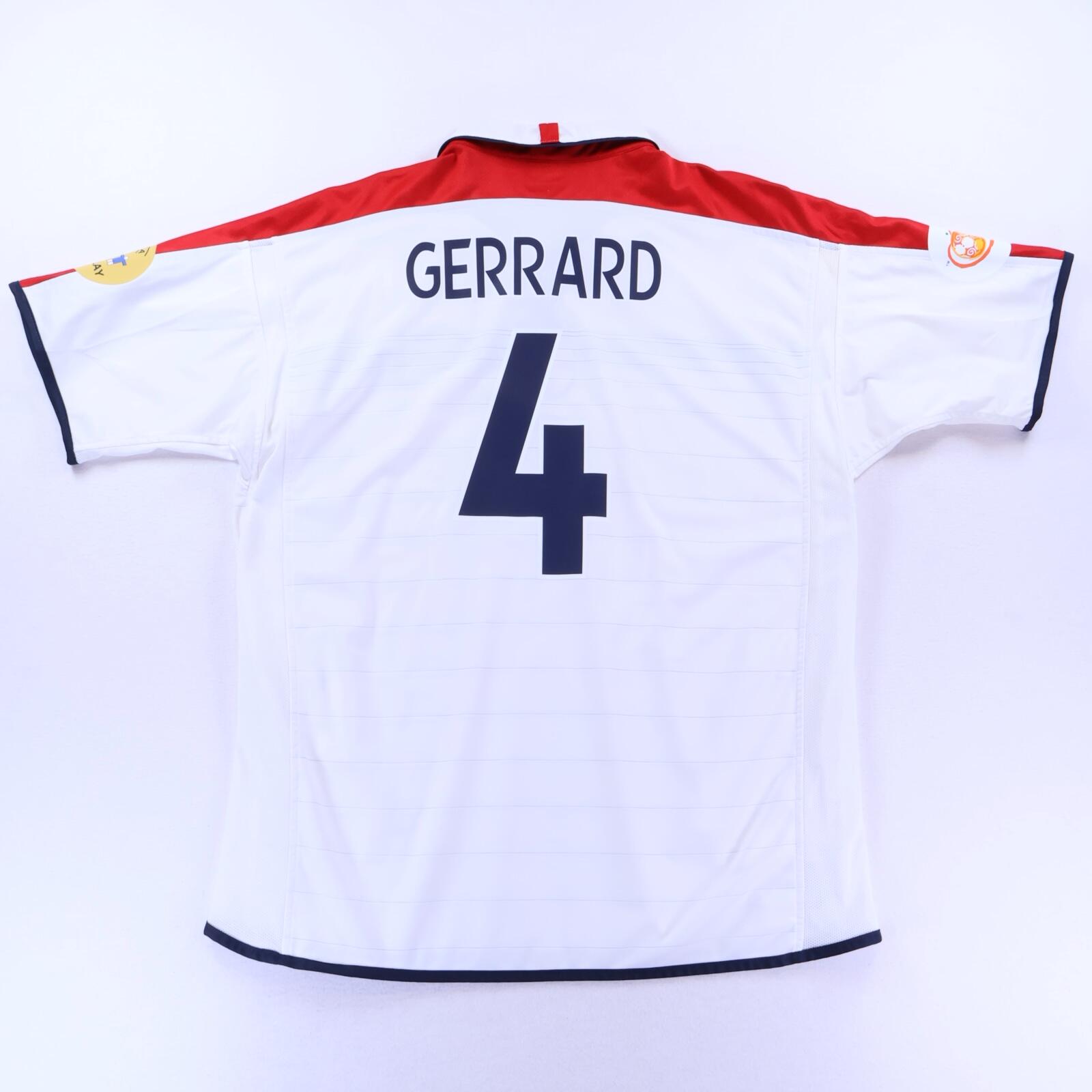 England Gerrard #4 2003/05 Home Shirt - Reversible - 2XL- FRONT