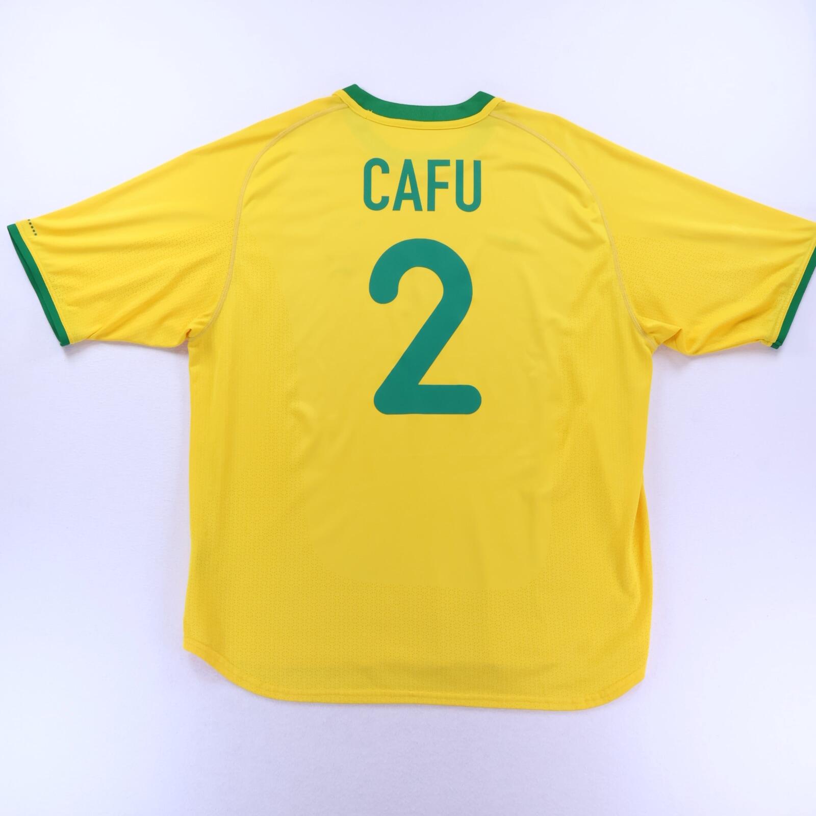 Brazil Cafu #2 2000/02 Home Shirt - 2XL- FRONT