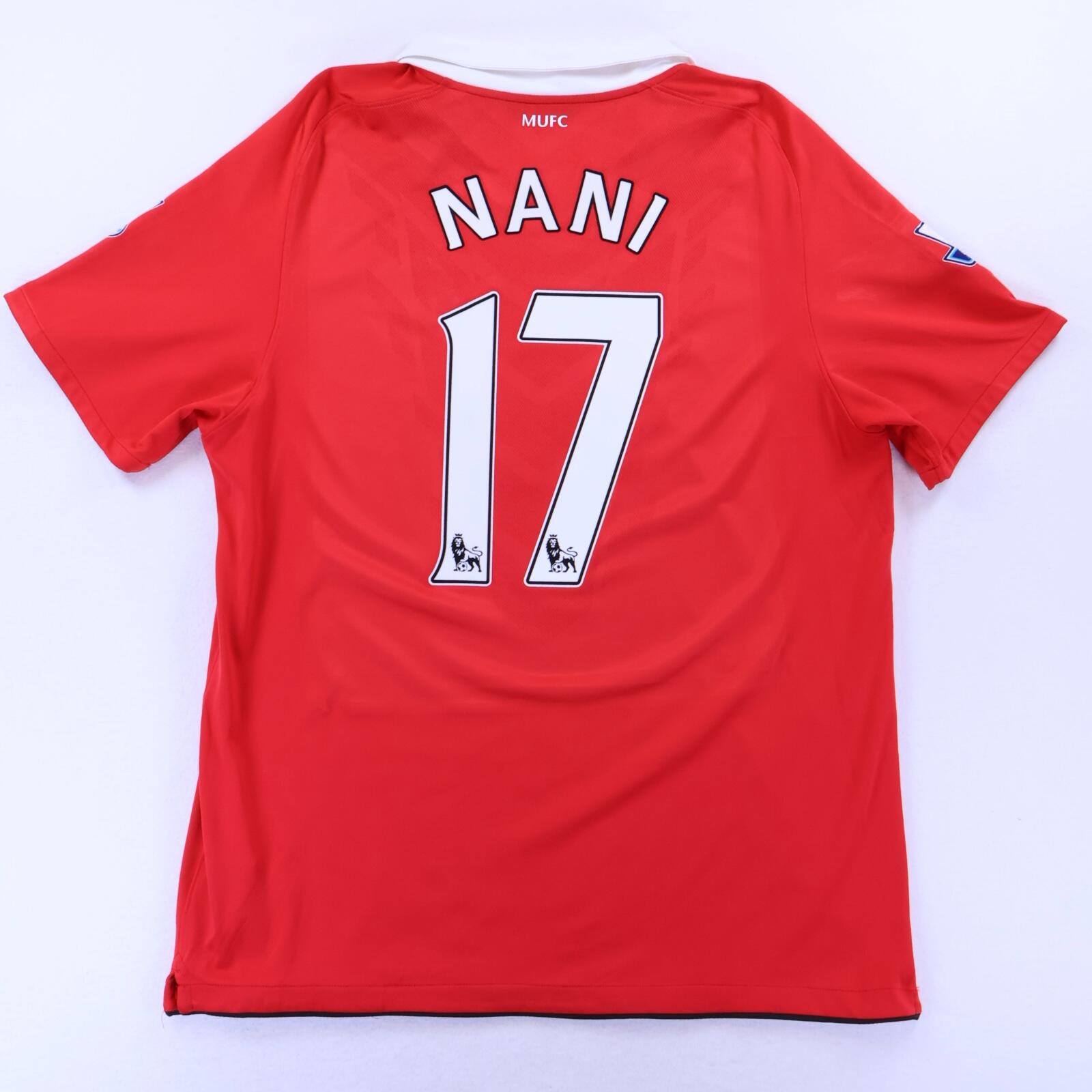 Manchester United Nani #17 2010/11 Home Shirt - XL