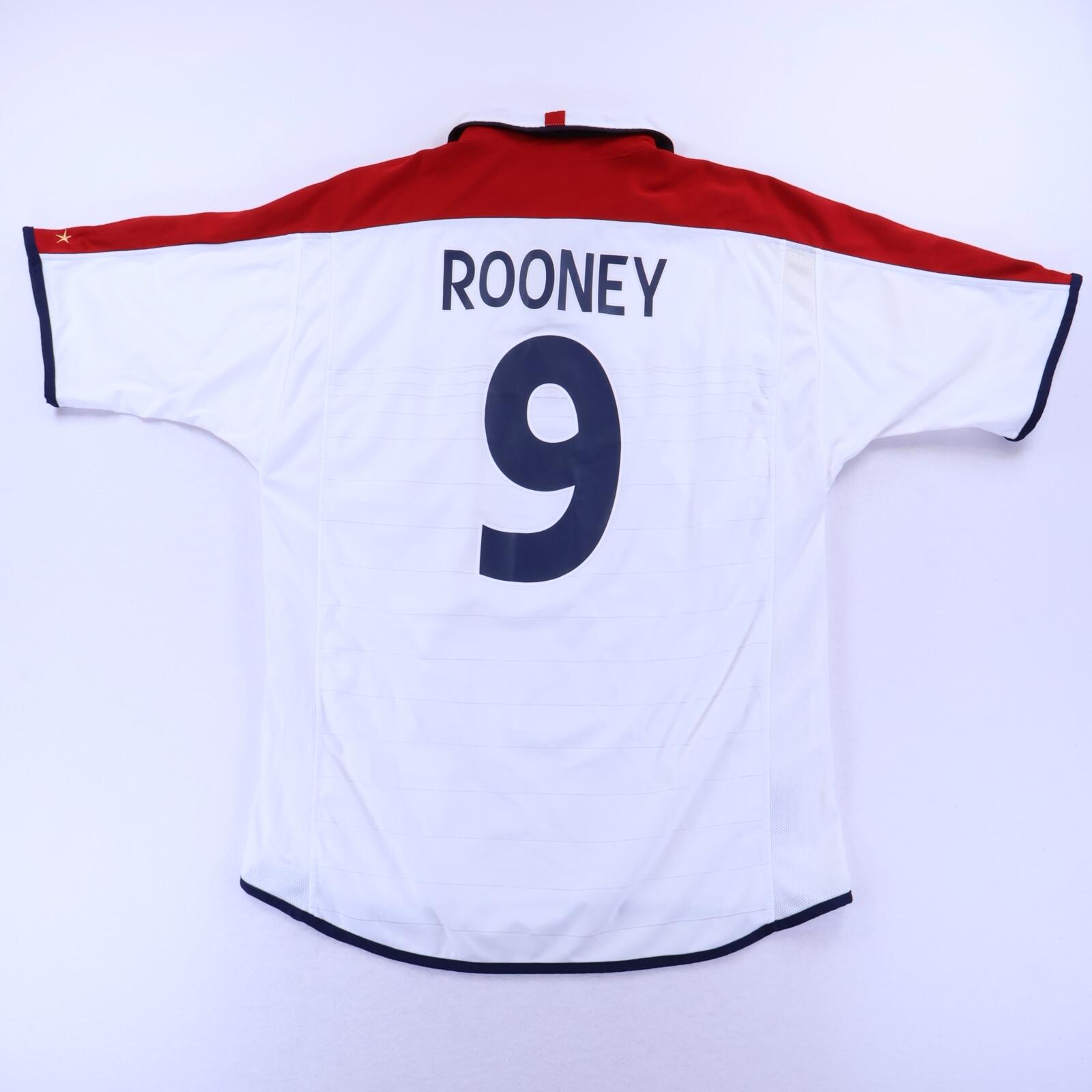 England Rooney #9 2003/05 Home Shirt - L