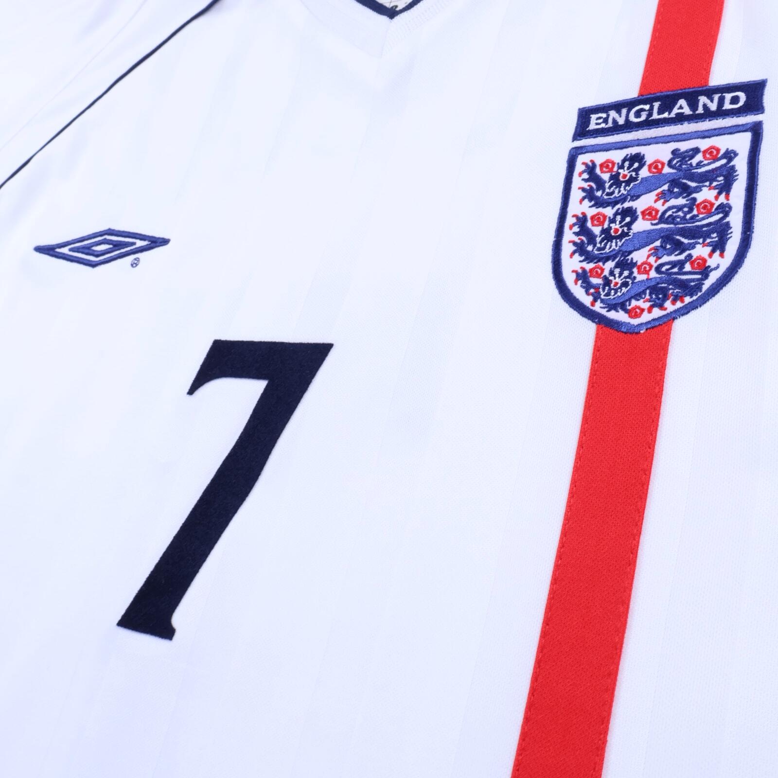 England Beckham #7 2001/03 Home Shirt - XL