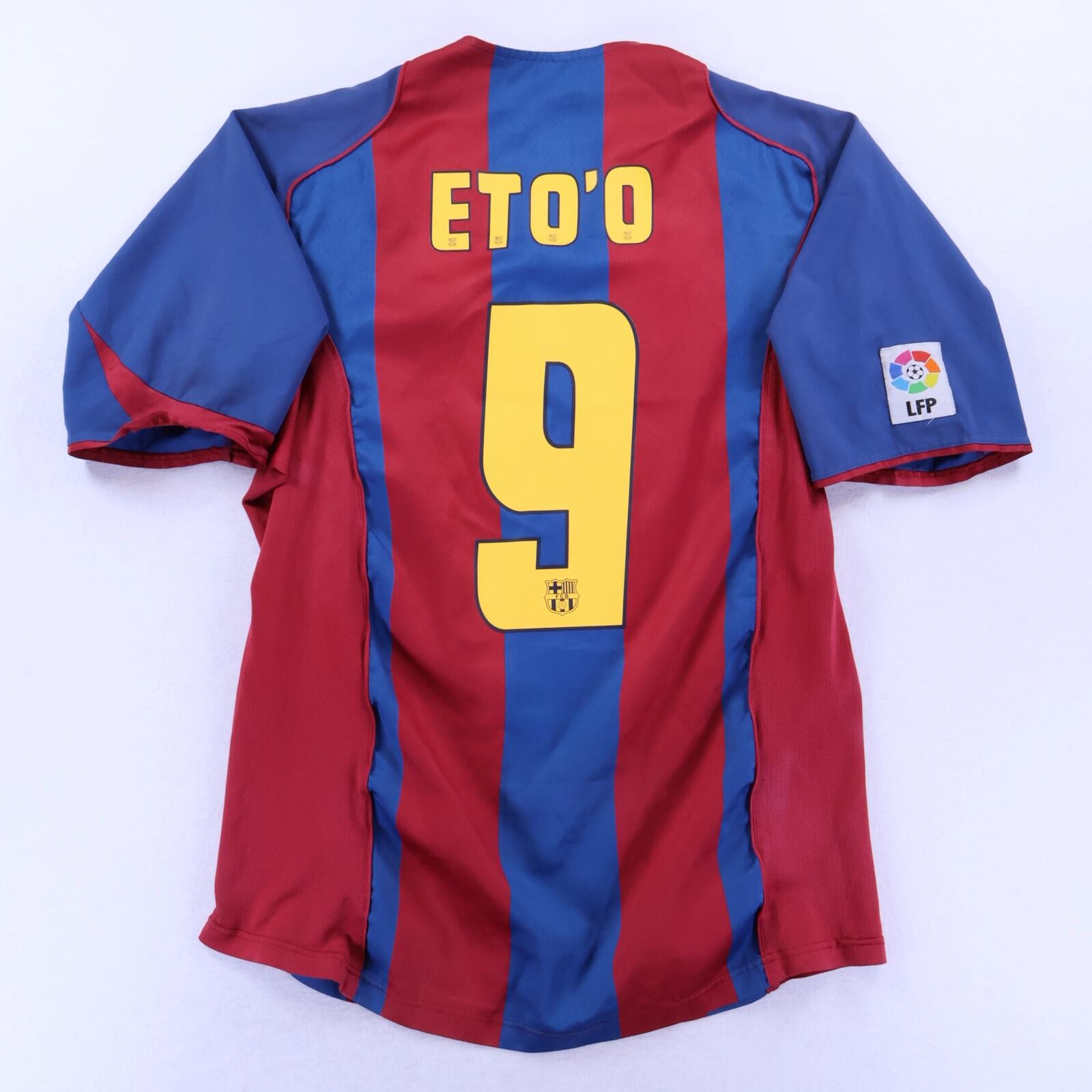 Barcelona Eto'O #9 2004/05 Home Shirt - L