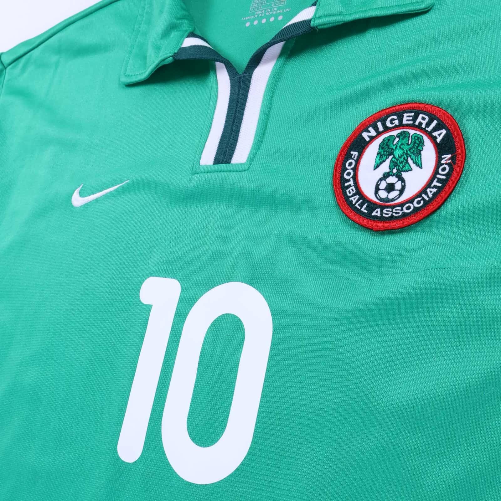 Nigeria Okocha #10 2000/01 Home Shirt - L