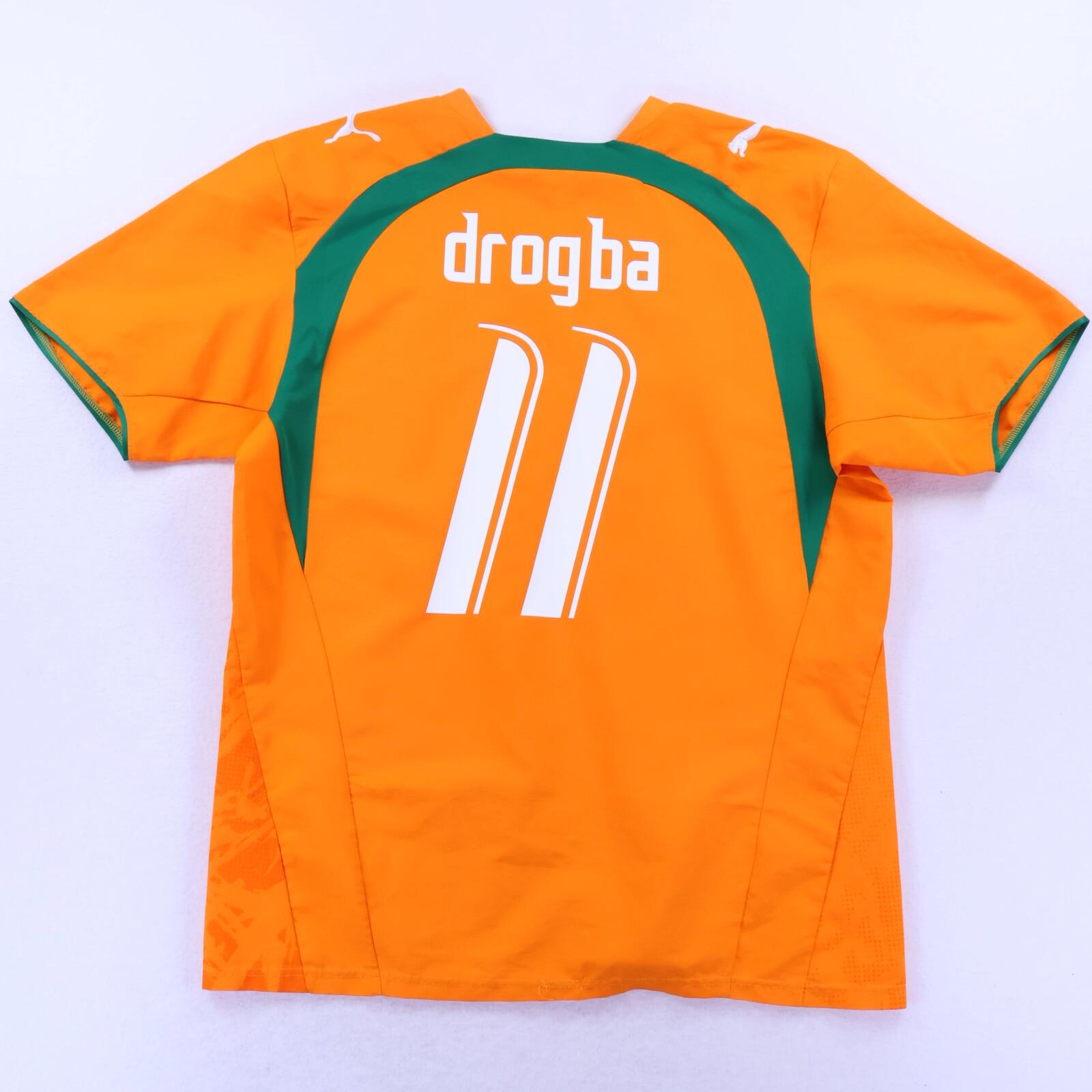 Ivory Coast Drogba #11 2006/07 Home Shirt - L
