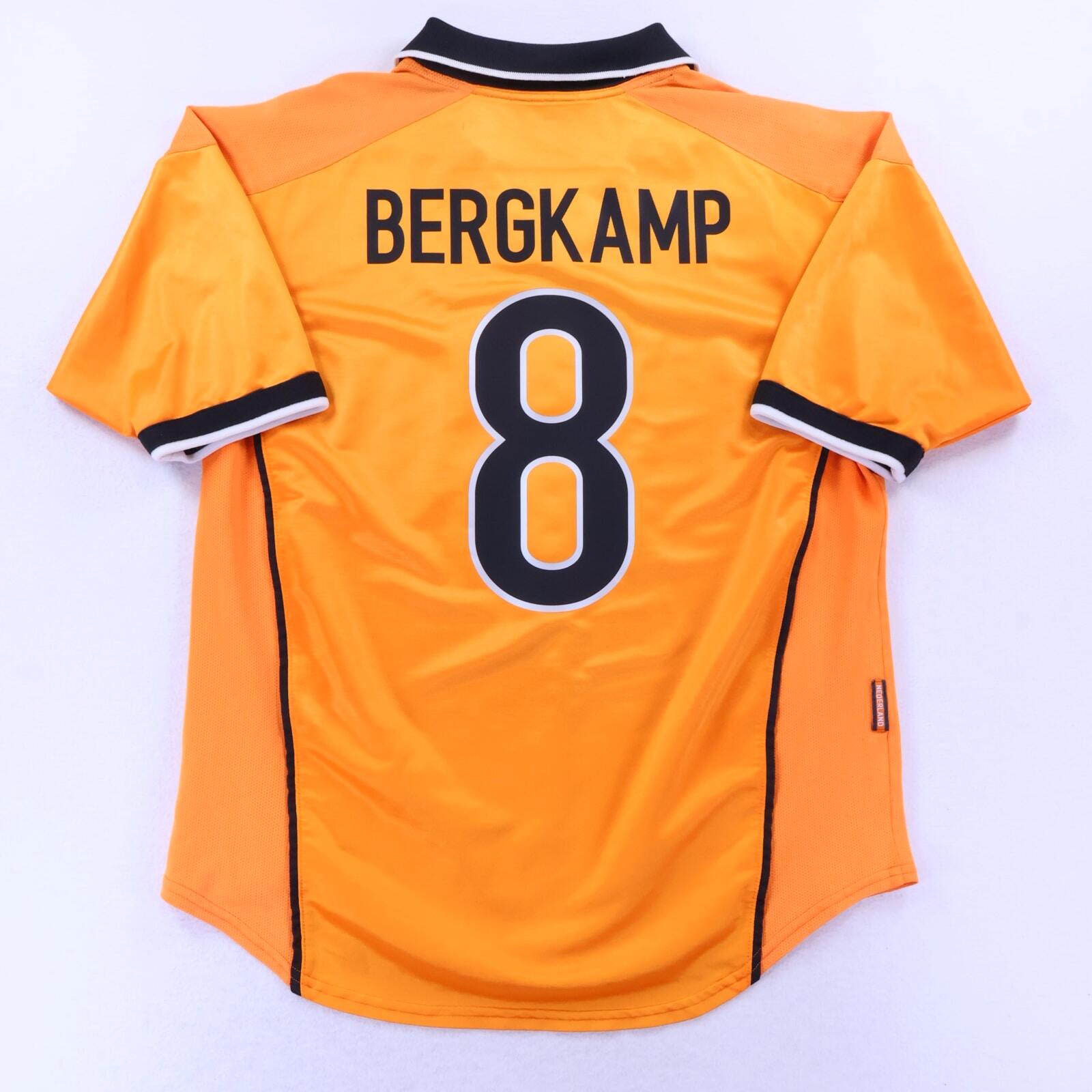 Netherlands Bergkamp #8 1998/00 Home Shirt - L