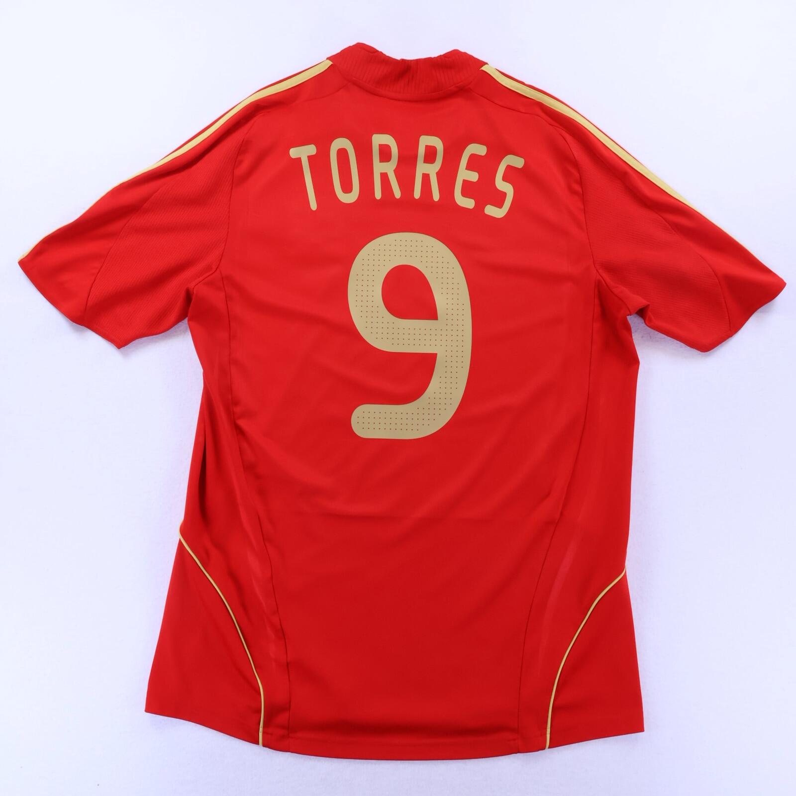 Spain Torres #9 2008/09 Home Shirt - L