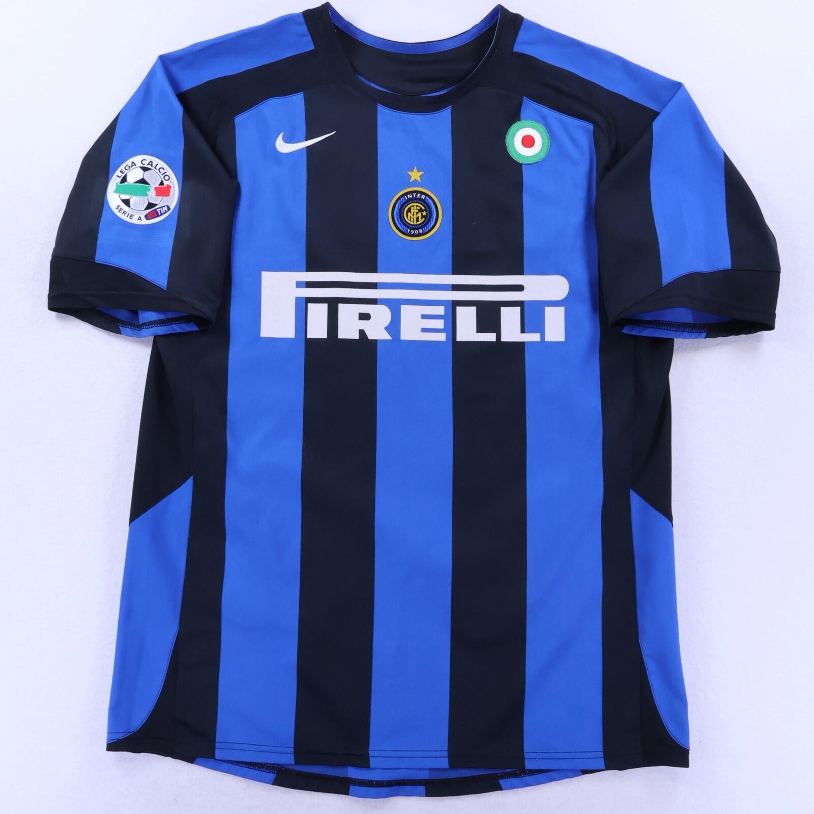 Inter Milan Adriano #10 2004/05 Home Shirt - M