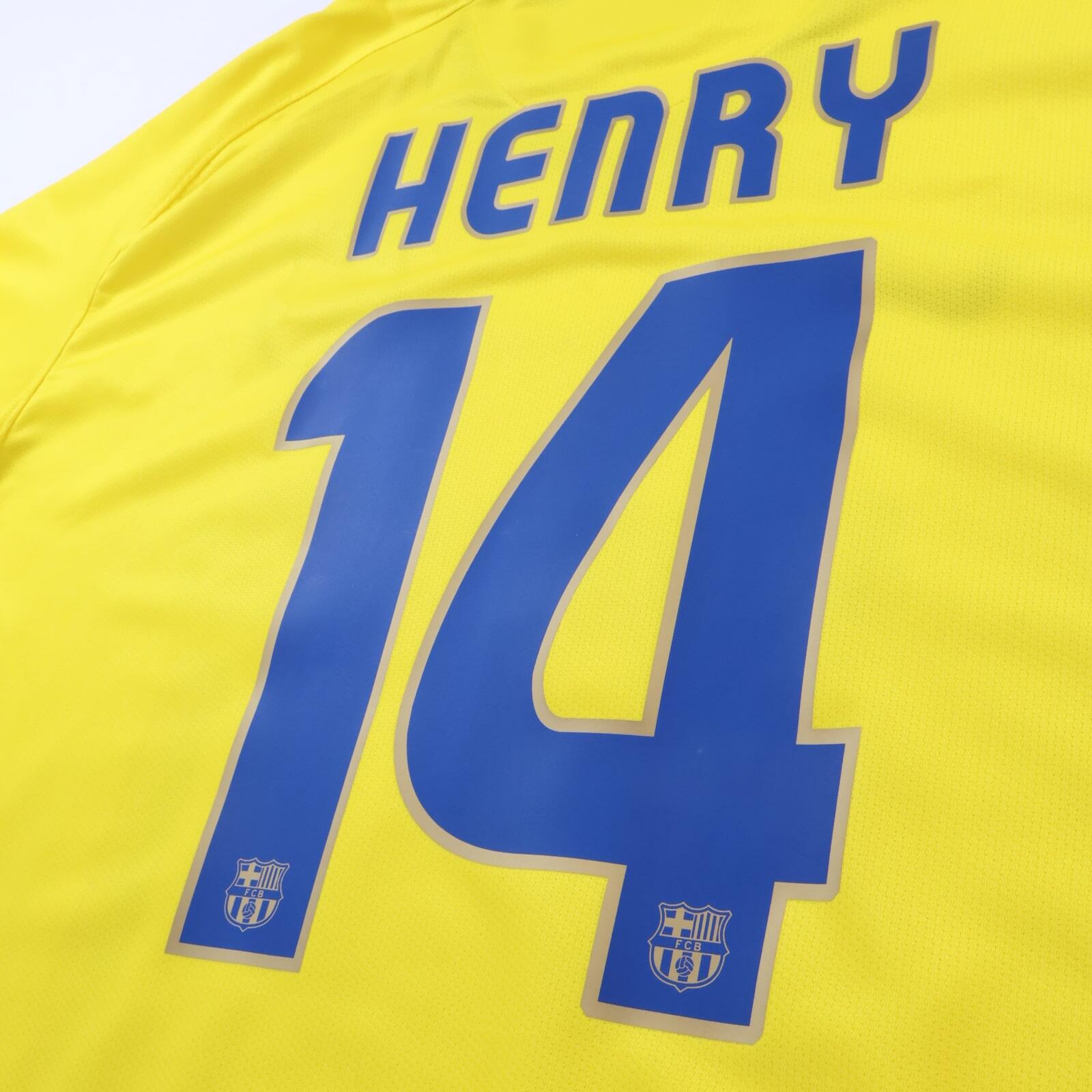 *MINT* Barcelona Henry #14 2008/10 Away Shirt - Long Sleeve - XL