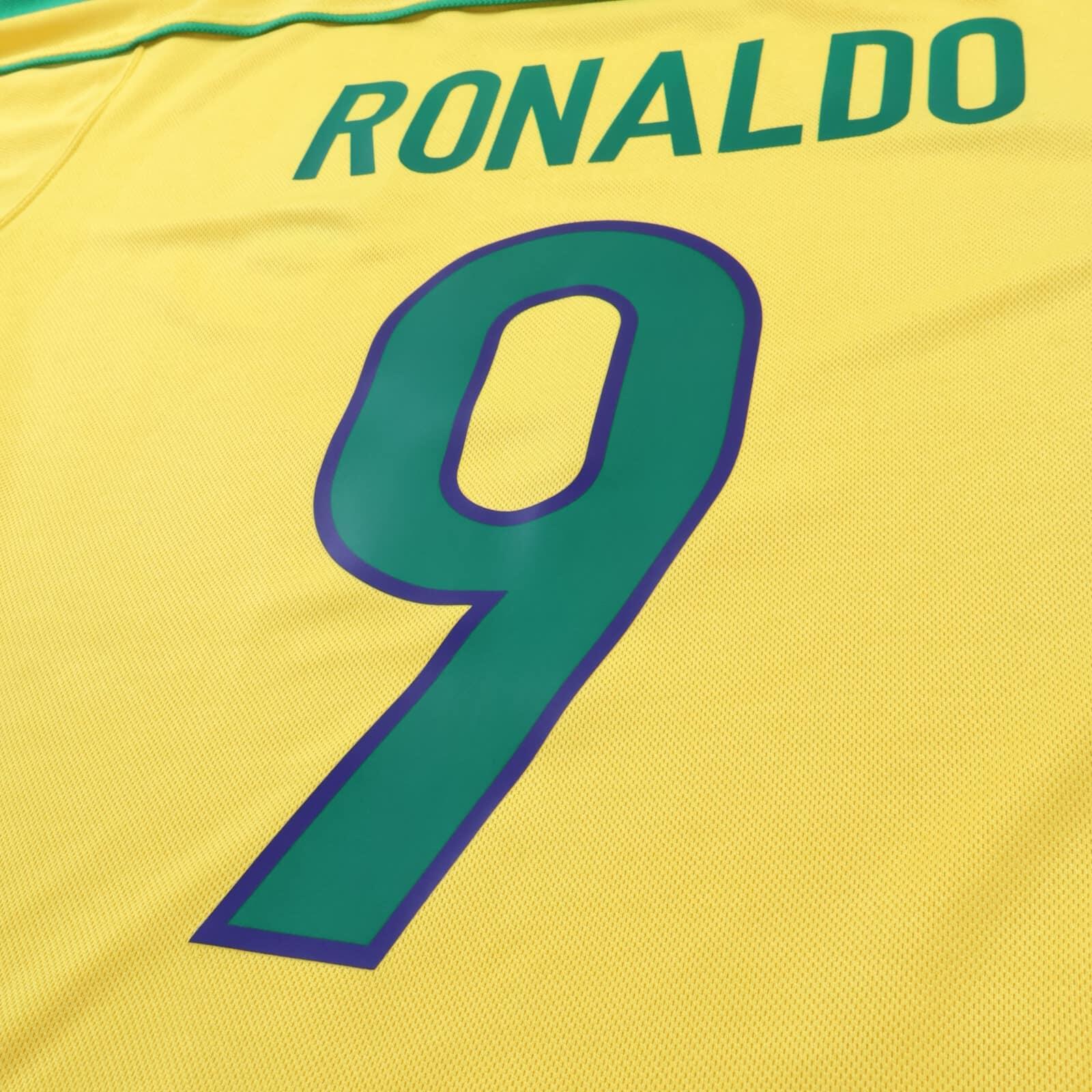 *MINT* Brazil Ronaldo #9 1998/00 Home Shirt - M