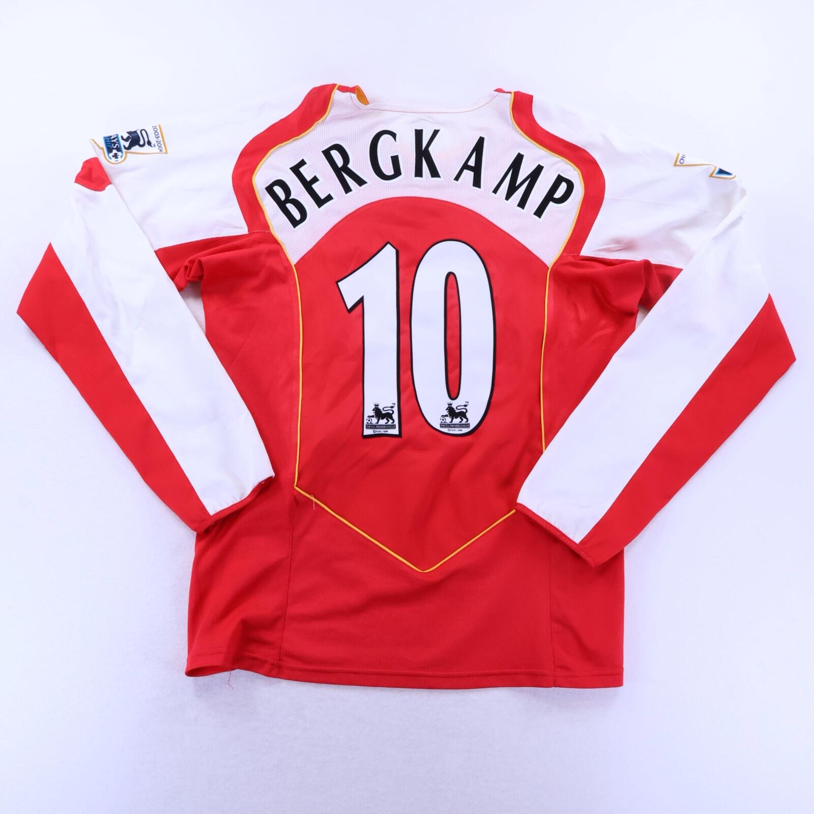 Arsenal Bergkamp #10 2004/05 Home Shirt - Long Sleeve - L