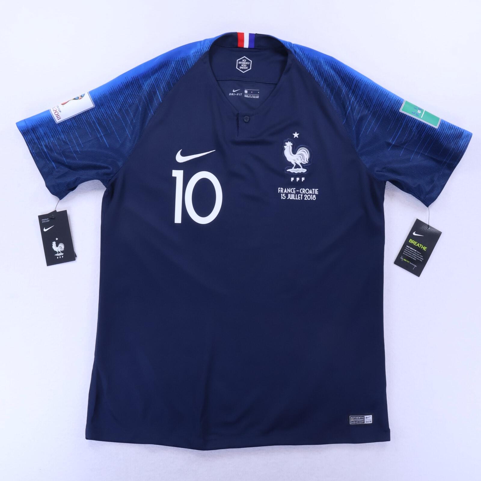 *NWT* France Mbappé #10 2018/19 Home Shirt - L