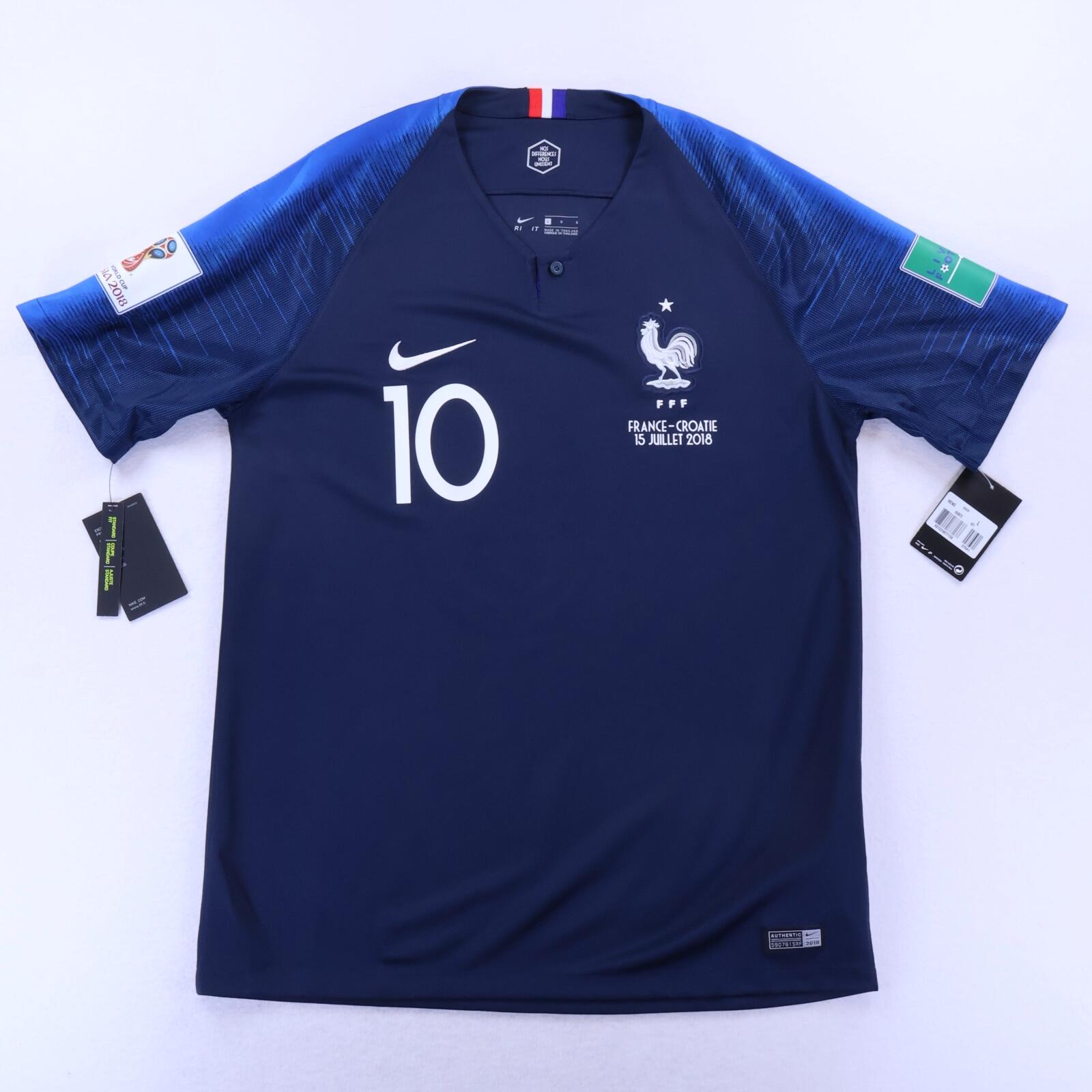 *NWT* France Mbappé #10 2018/19 Home Shirt - L