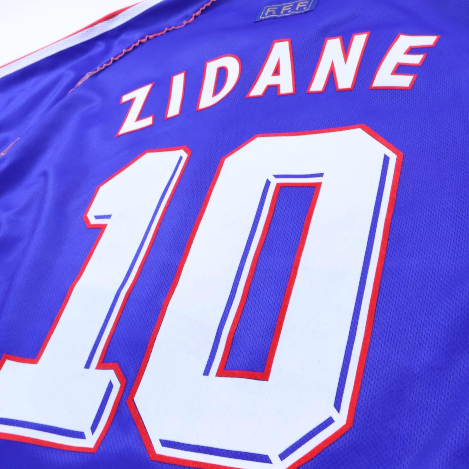 France Zidane #10 1998/00 Home Shirt - L