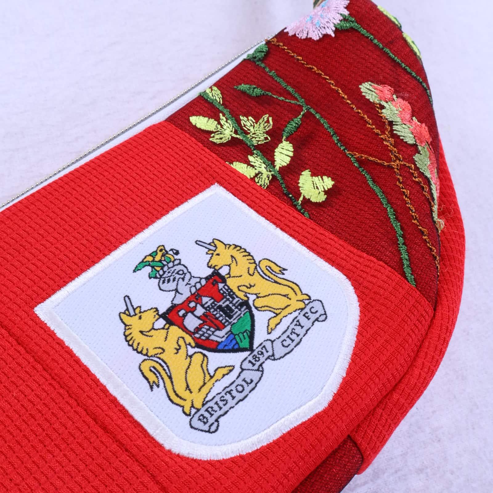 Bristol City embroided shoulder bag