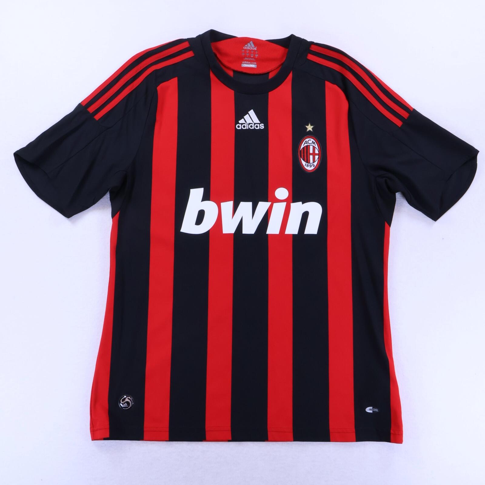 Ac Milan Ronaldinho #80 2008/09 Home Shirt - L