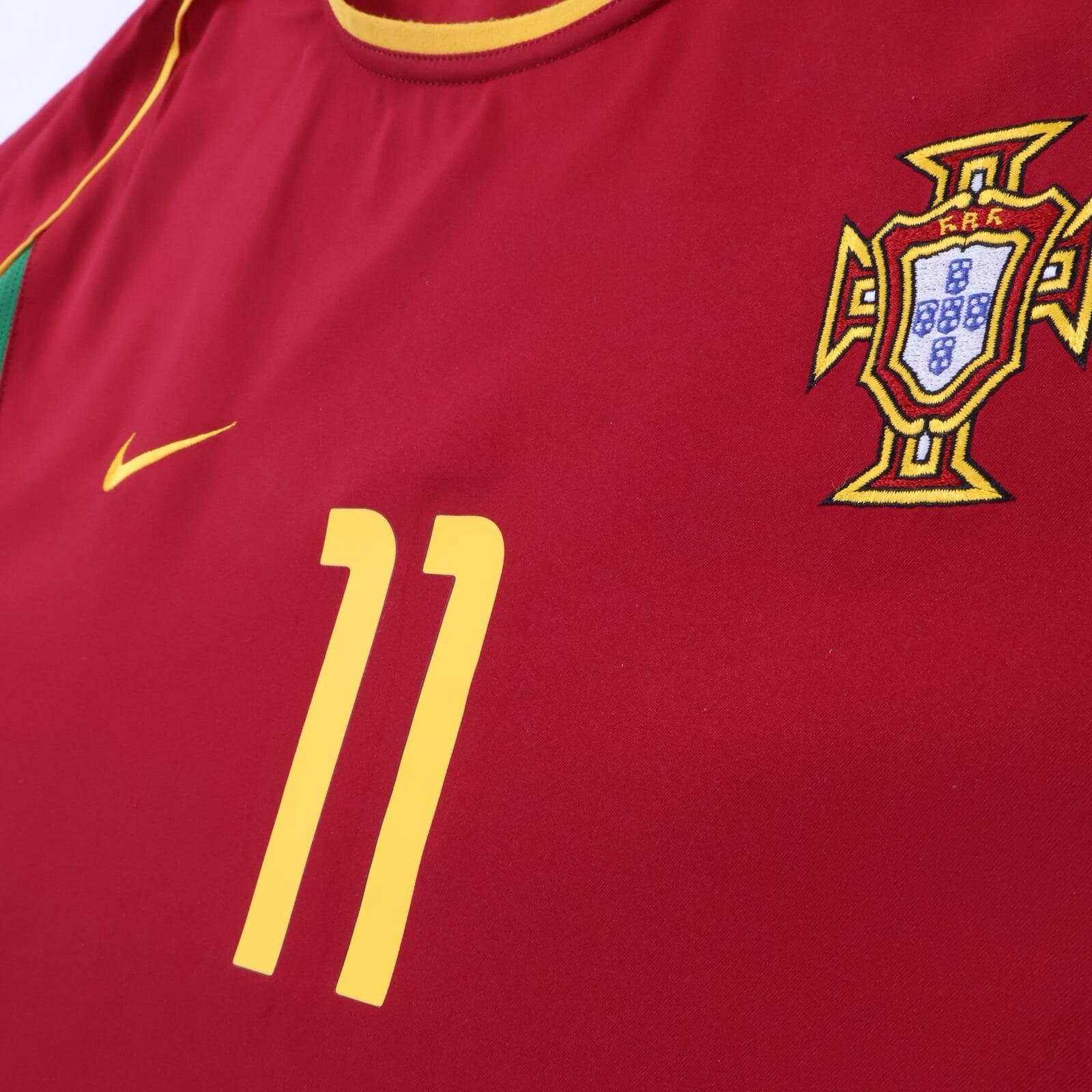 *MINT* Portugal Ronaldo #11 2002/04 Home Shirt - XL
