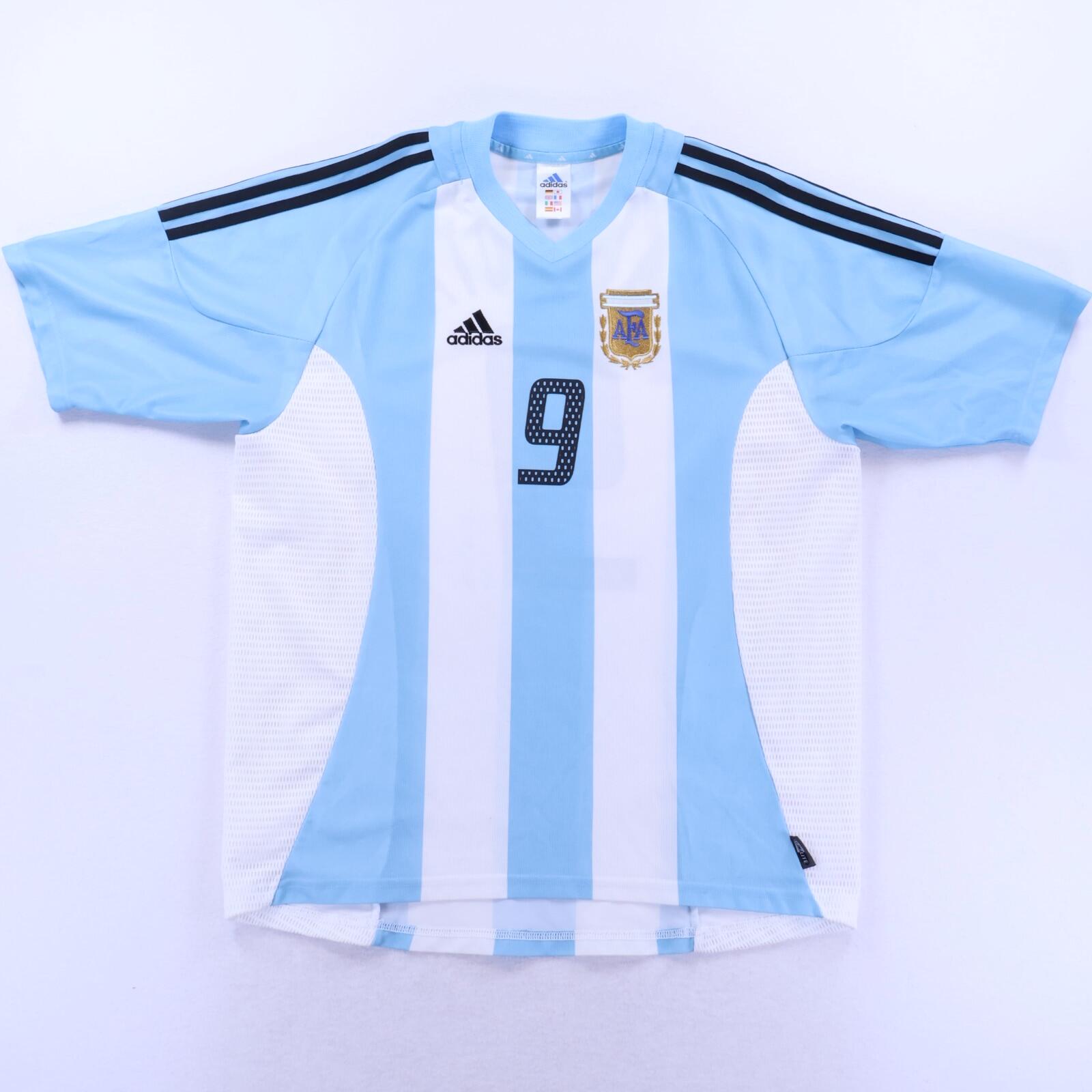 Argentina Batistuta #9 2002/04 Home Shirt - L