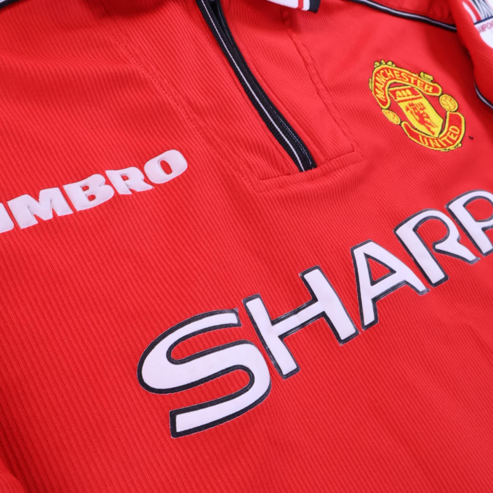 Manchester United Stam #6 1998/00 Home Shirt - XL