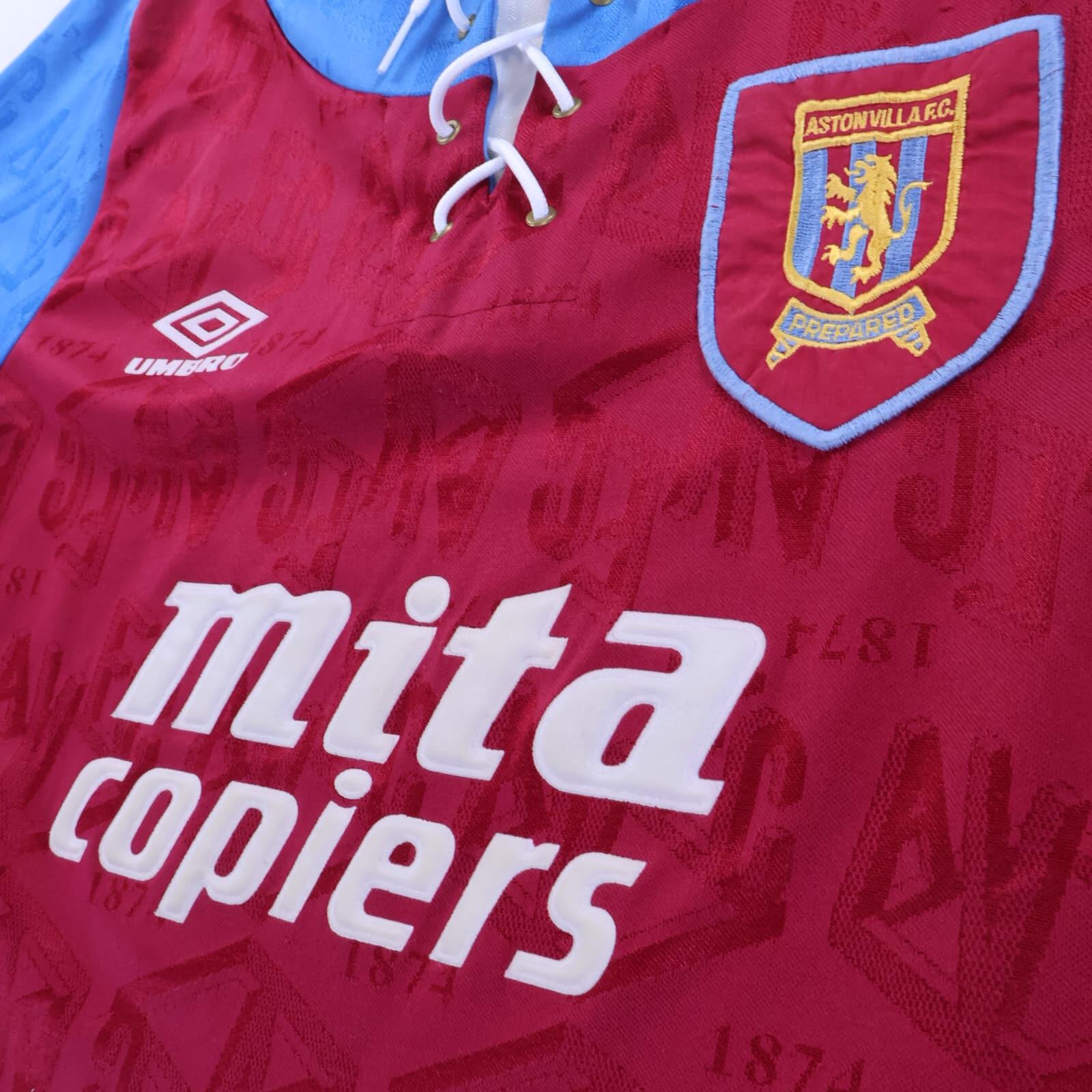 Aston Villa 1992/93 Home Shirt - S