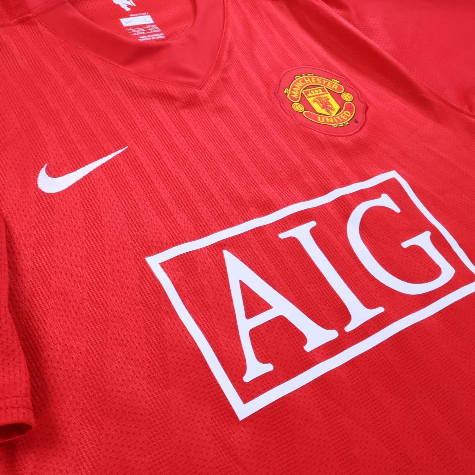 Manchester United Ronaldo #7 2007/09 Home Shirt - L