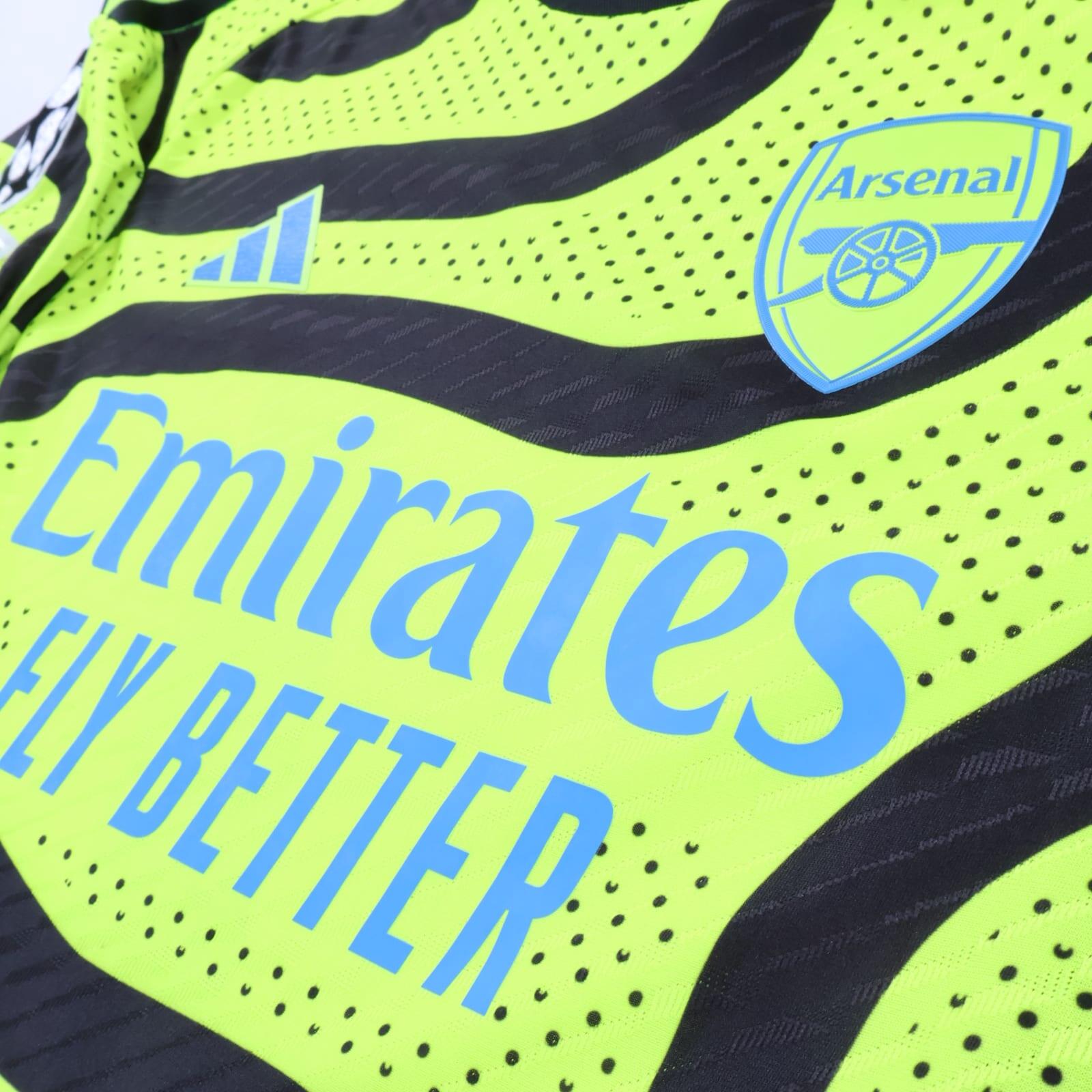 Arsenal Saka #7 2023/24 Away Shirt - Player Issue - M