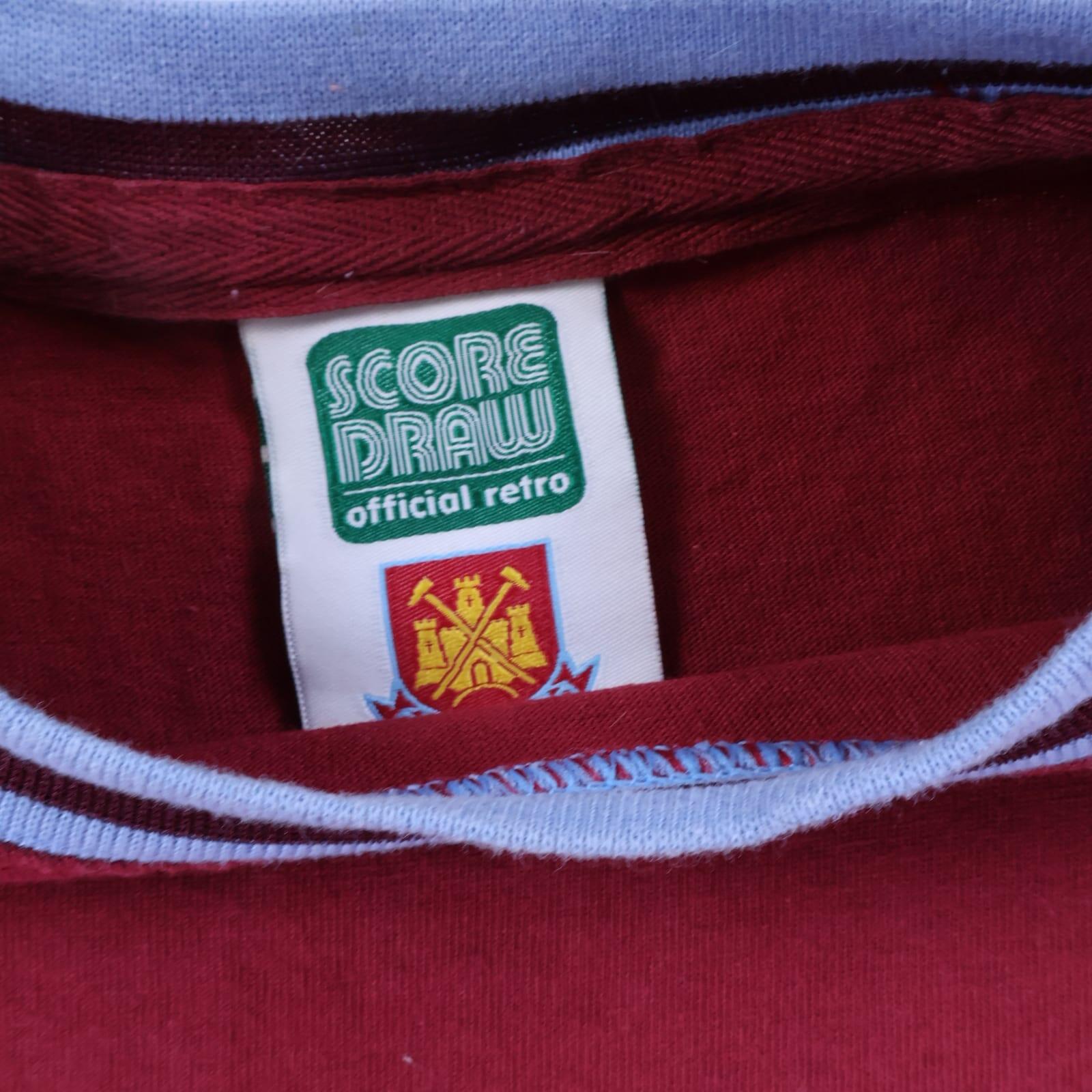 West Ham United 1975 Score Draw Replica - XL