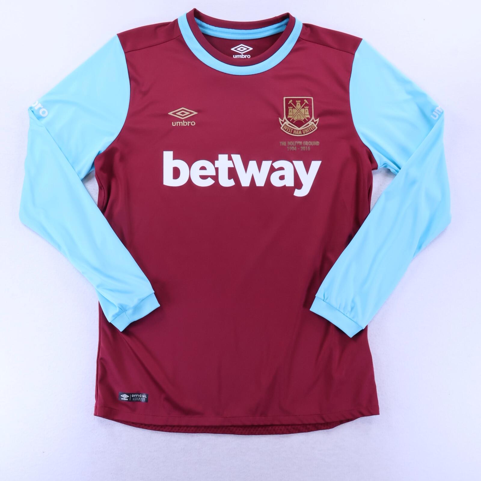 West Ham United 2015/16 Home Shirt - Long Sleeve - L