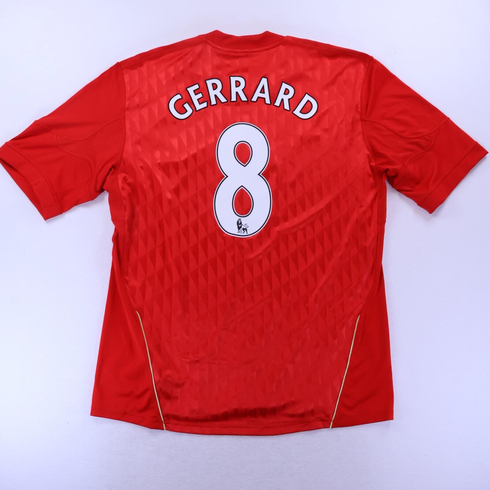 Liverpool F.C Gerrard #8 2010/12 Home Shirt - 2XL