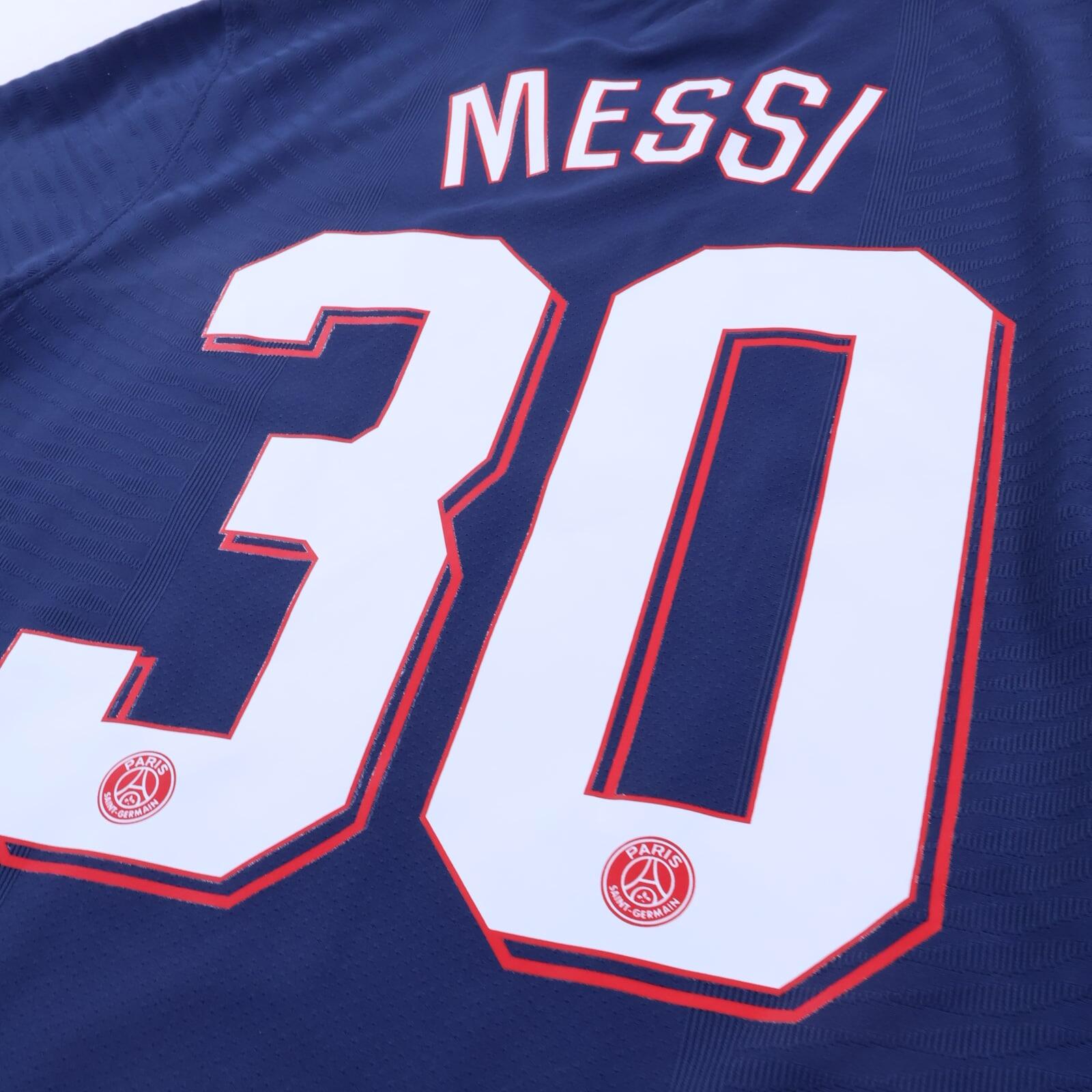 Paris Saint-Germain F.C Messi #30 2021/22 Home Shirt - Player Issue - S