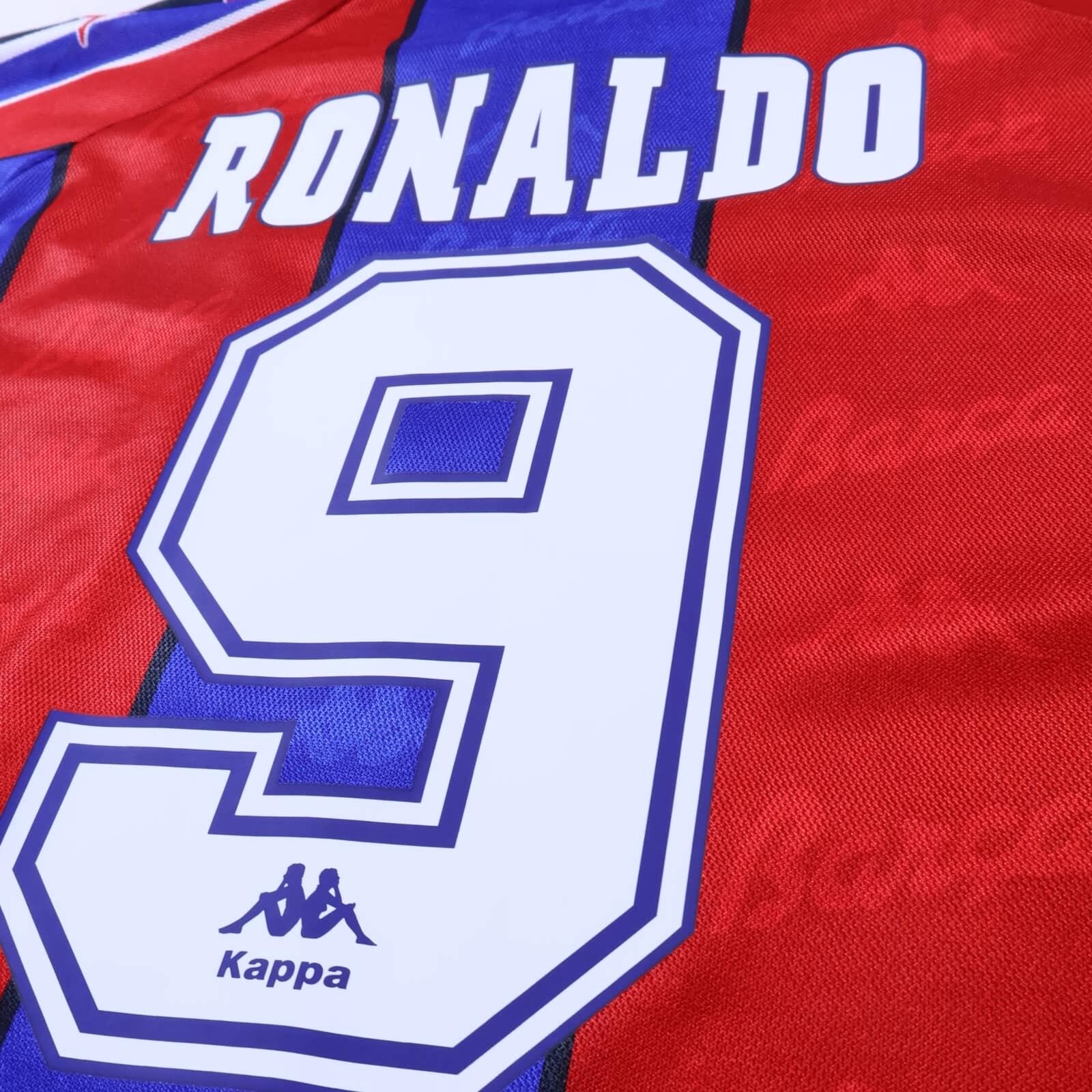 Barcelona Ronaldo #9 1995/97 Home Shirt - Long Sleeve - XL