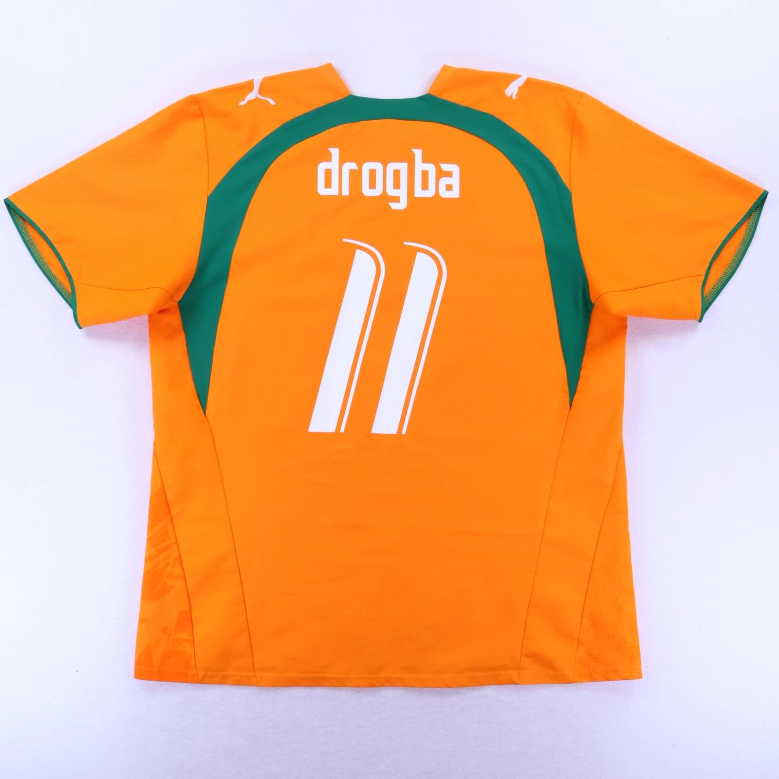 *MINT* Ivory Coast Drogba #11 2006/07 Home Shirt - XL