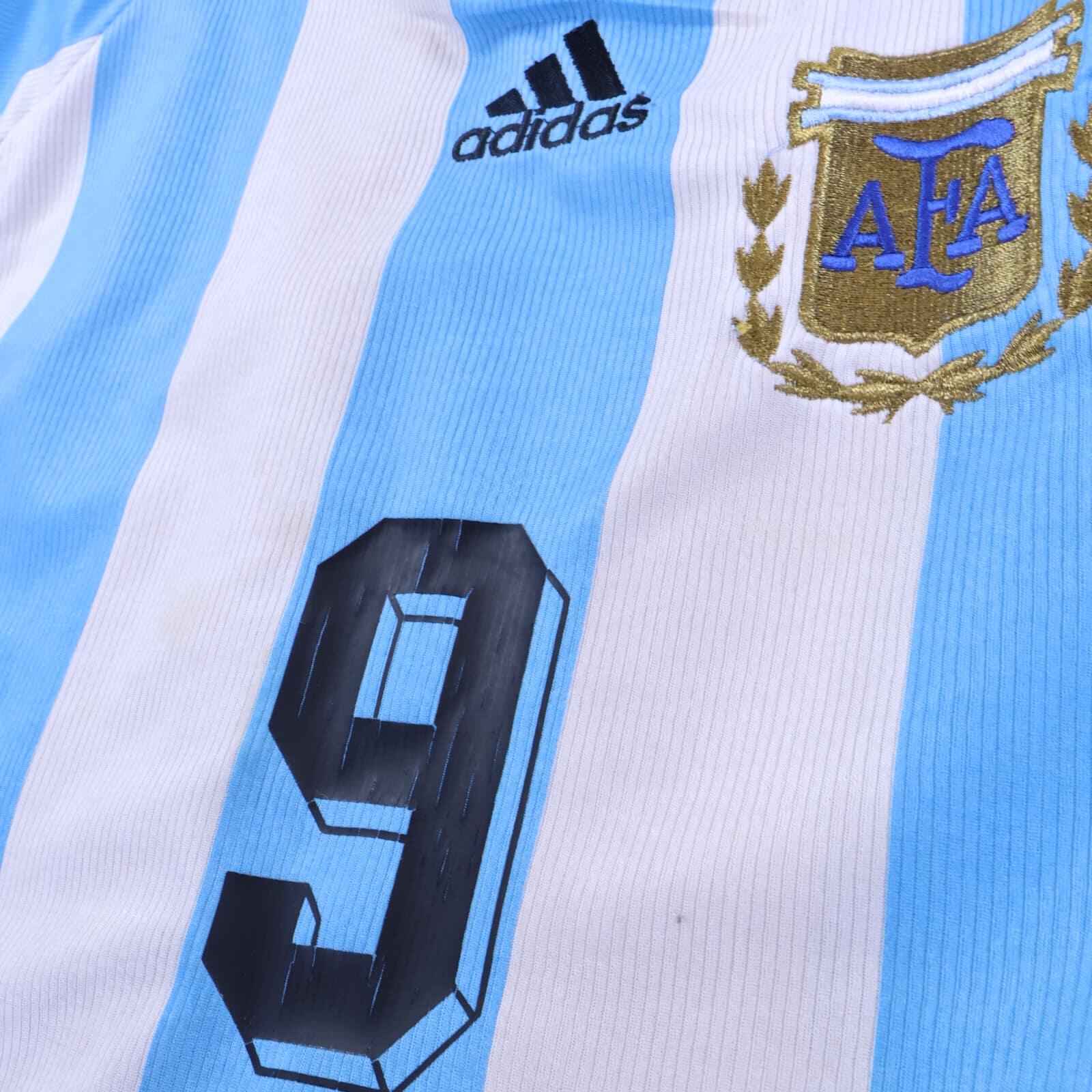 Argentina Batistuta #9 1998 Home Shirt - L