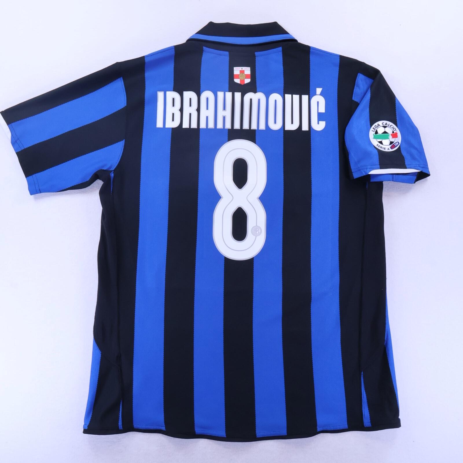 Inter Milan Ibrahimović #8 2007/08 Home Shirt - XL