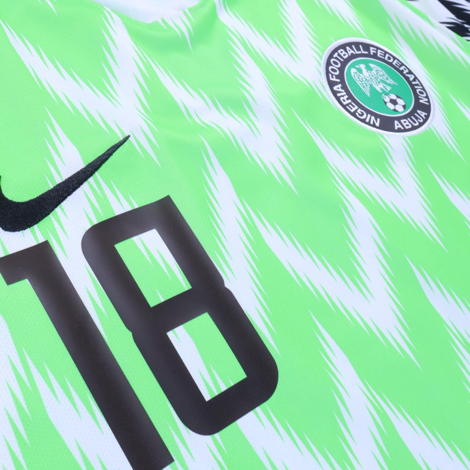 *MINT* Nigeria Iwobi #18 2018/19 Home Shirt - L