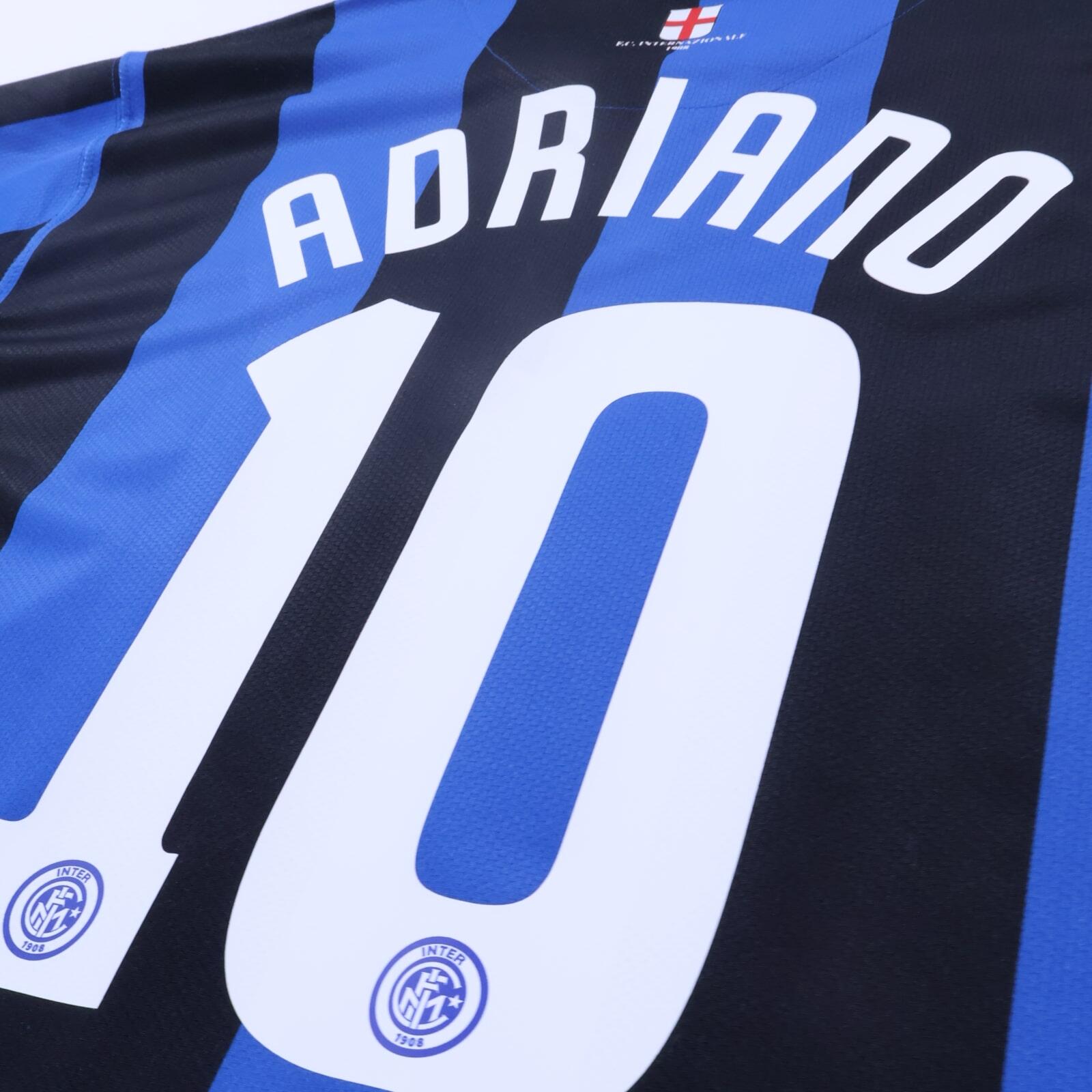 Inter Milan Adriano #10 2006/07 Home Shirt - XL