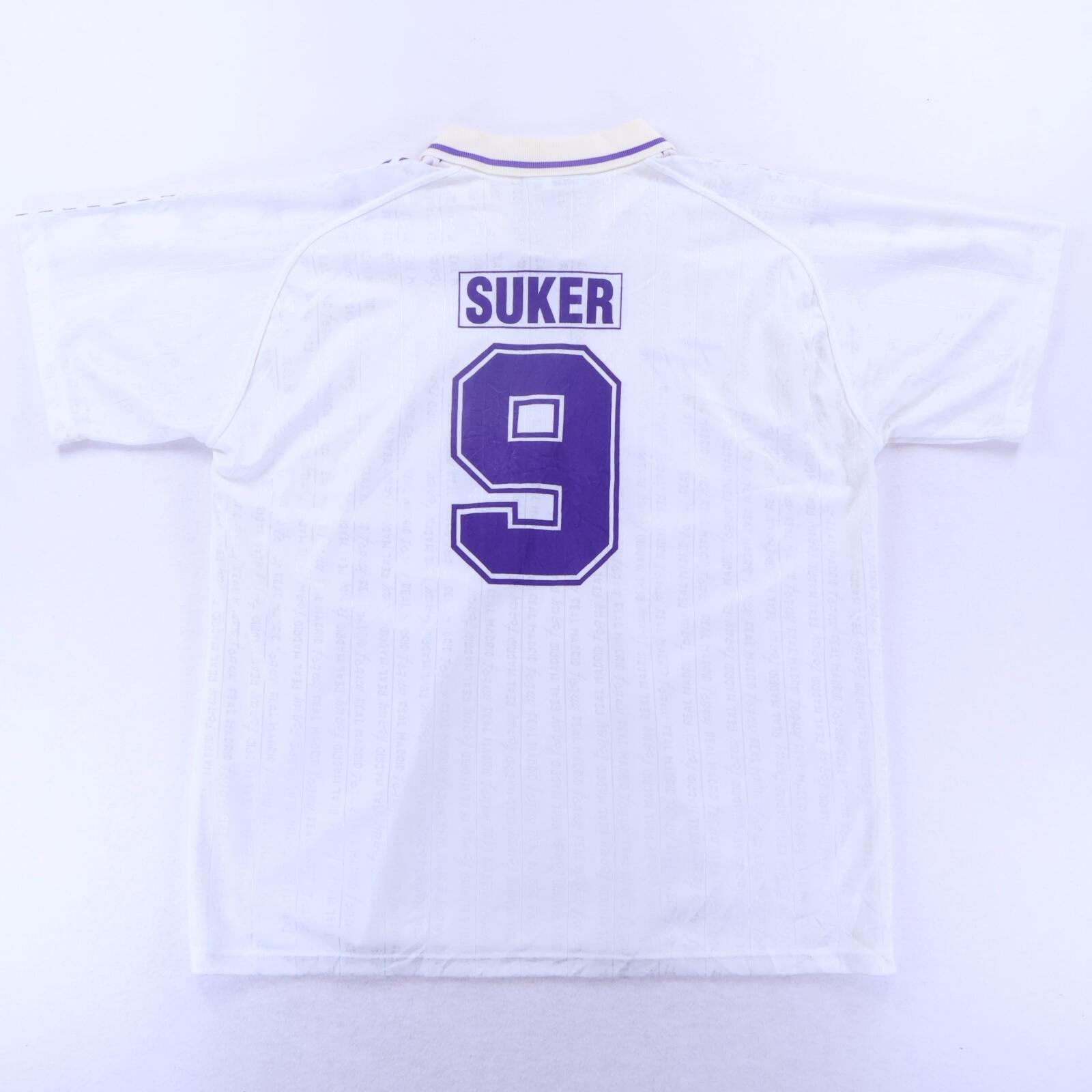 Real Madrid Suker #9 1996/97 Home Shirt - 2XL