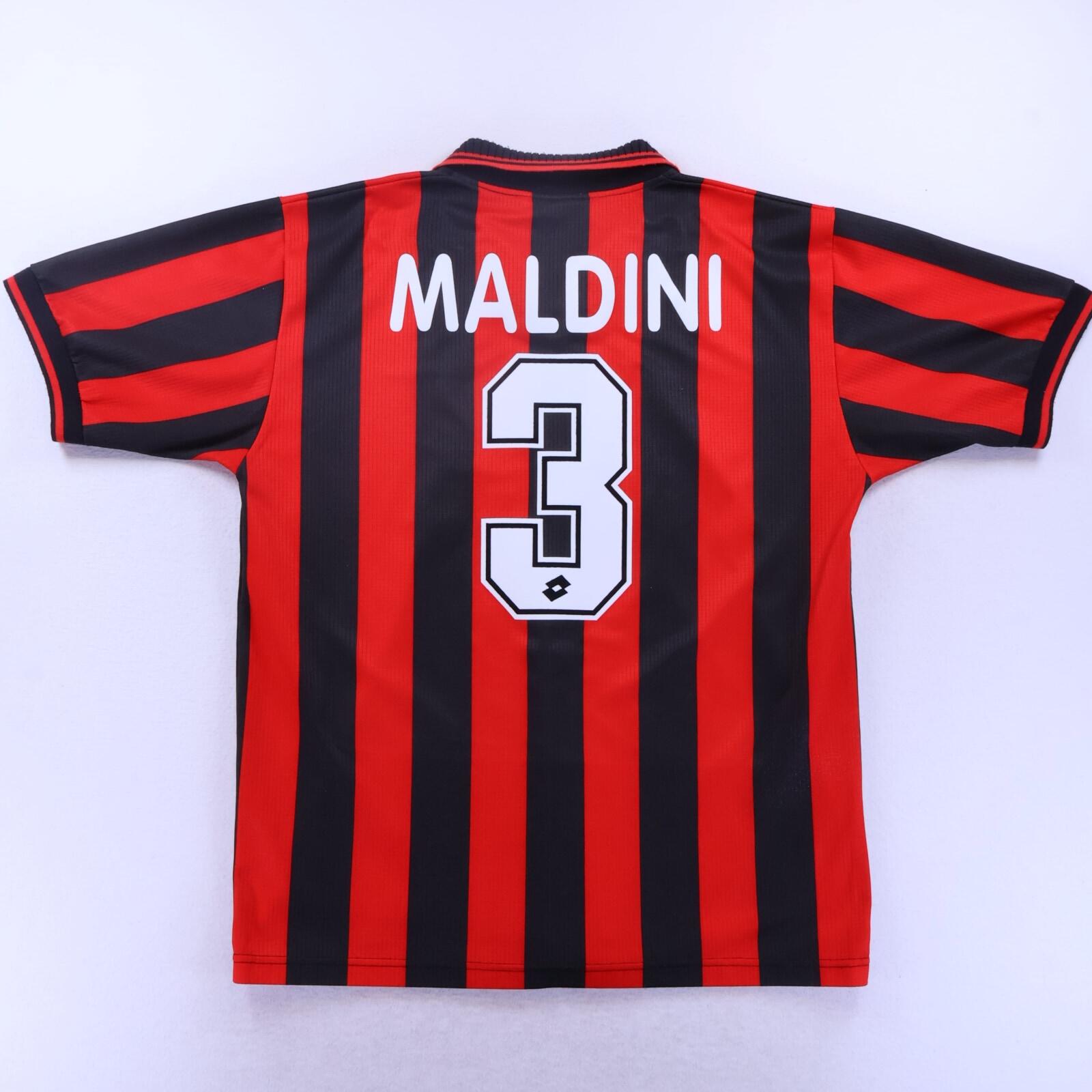 Ac Milan Maldini #3 1997/98 Home Shirt - XL