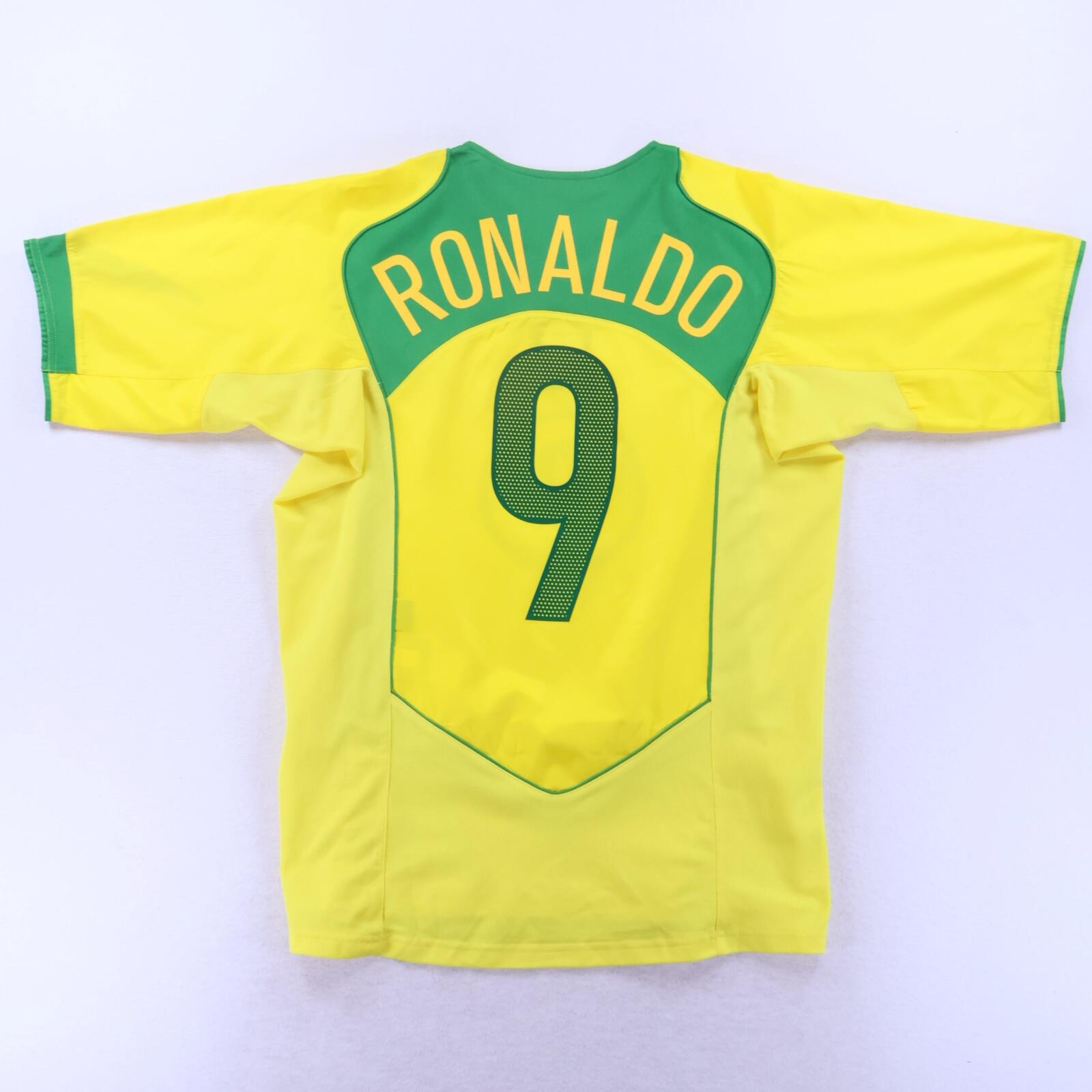 *MINT* Brazil Ronaldo #9 2004/06 Home Shirt - M