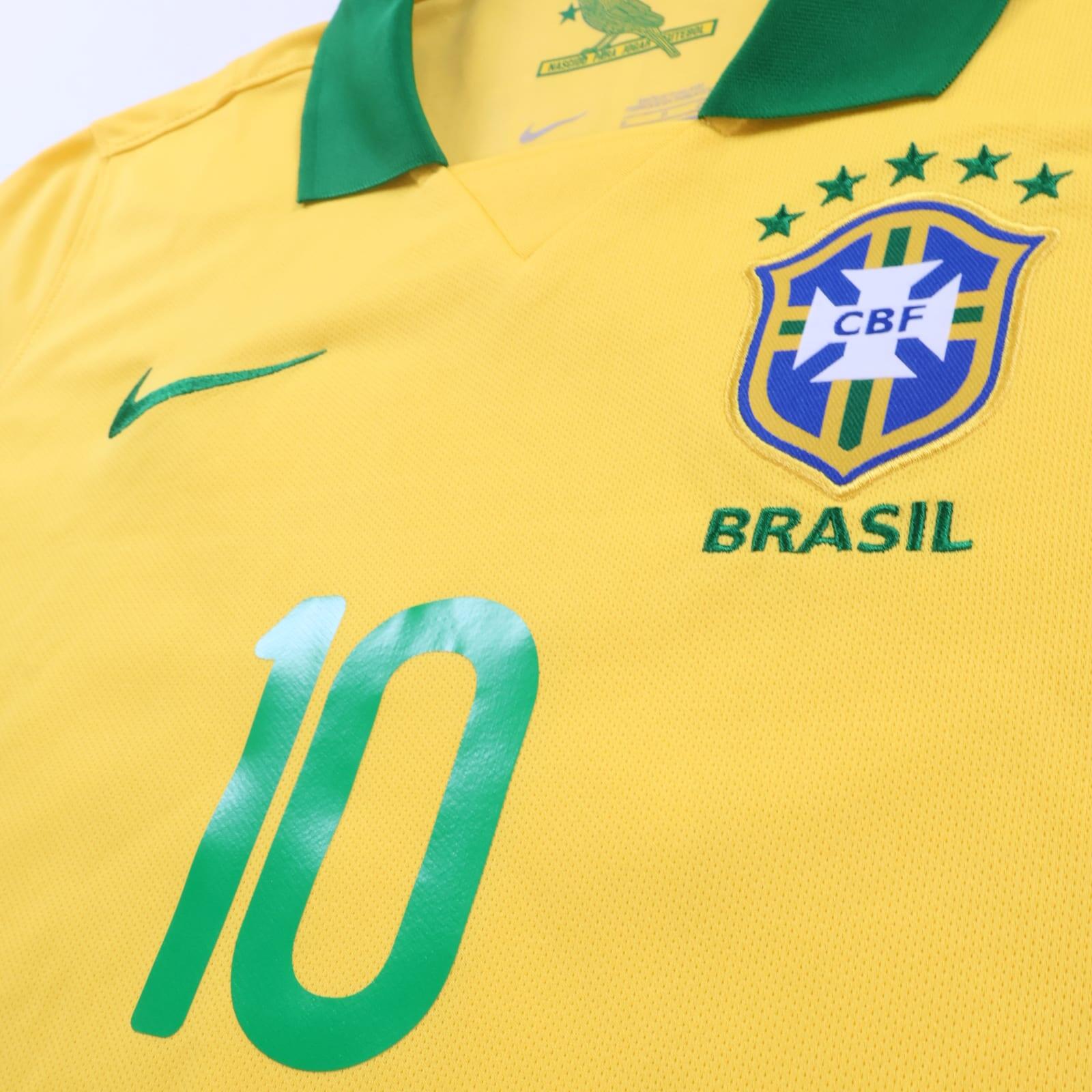 *NWT* Brazil Ronaldinho #10 2013 Home Shirt - S