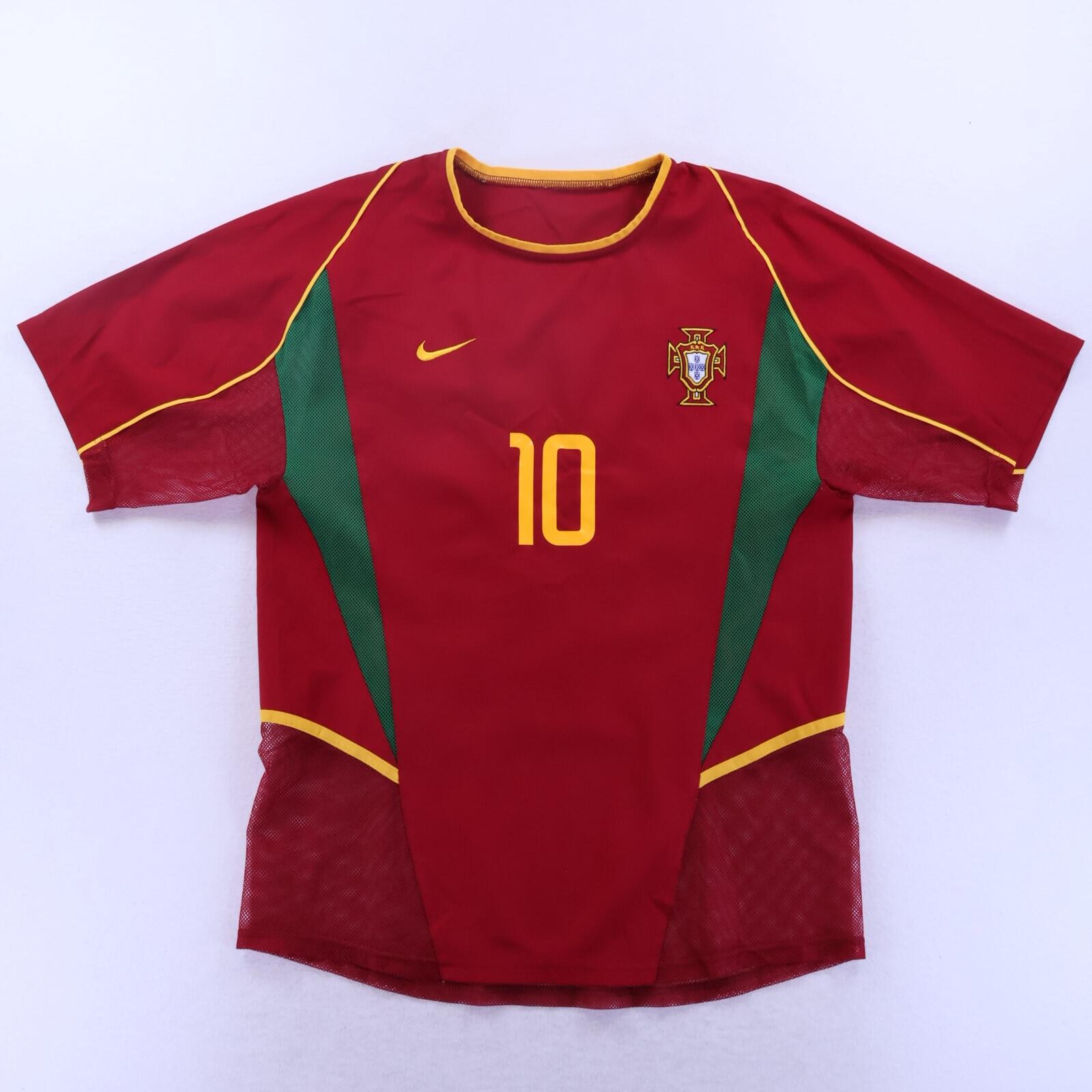 *MINT* Portugal Rui Costa #10 2002/04 Home Shirt - M