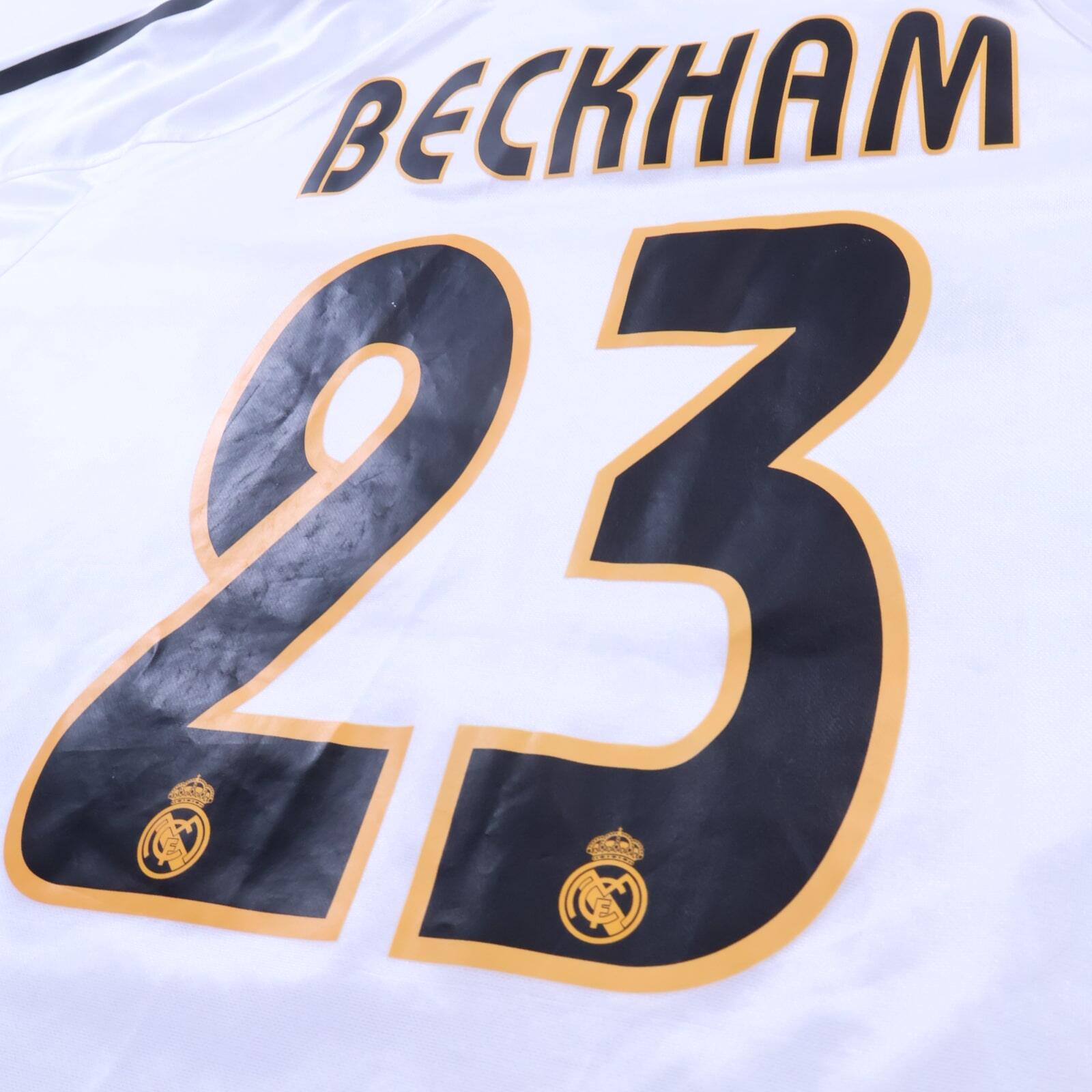 Real Madrid Beckham #23 2004/05 Home Shirt - L
