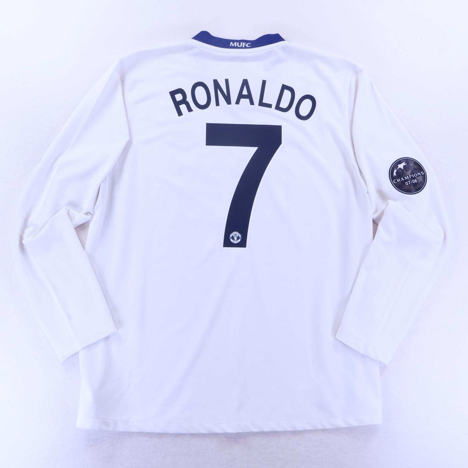 Manchester United Ronaldo #7 2008/09 Away Shirt - Long Sleeve - L
