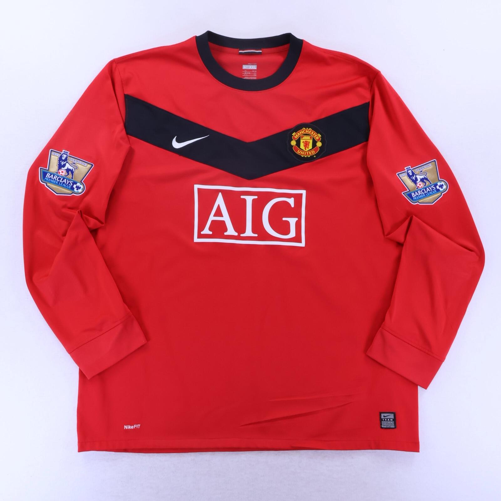 *MINT* Manchester United Rooney #10 2009/10 Home Shirt - Long Sleeve - 2XL