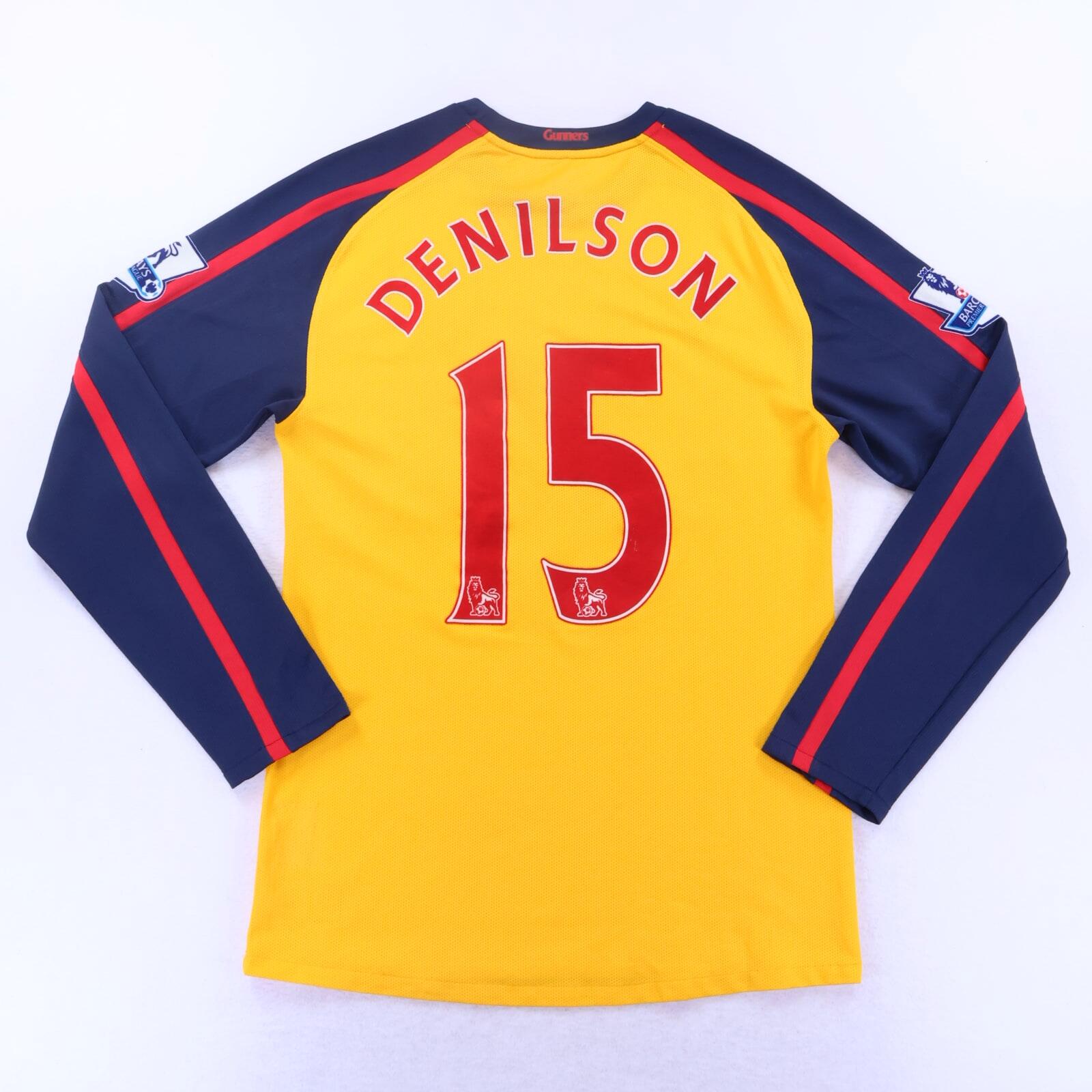 Arsenal Denilson #15 2008/09 Away Shirt - Long Sleeve - M
