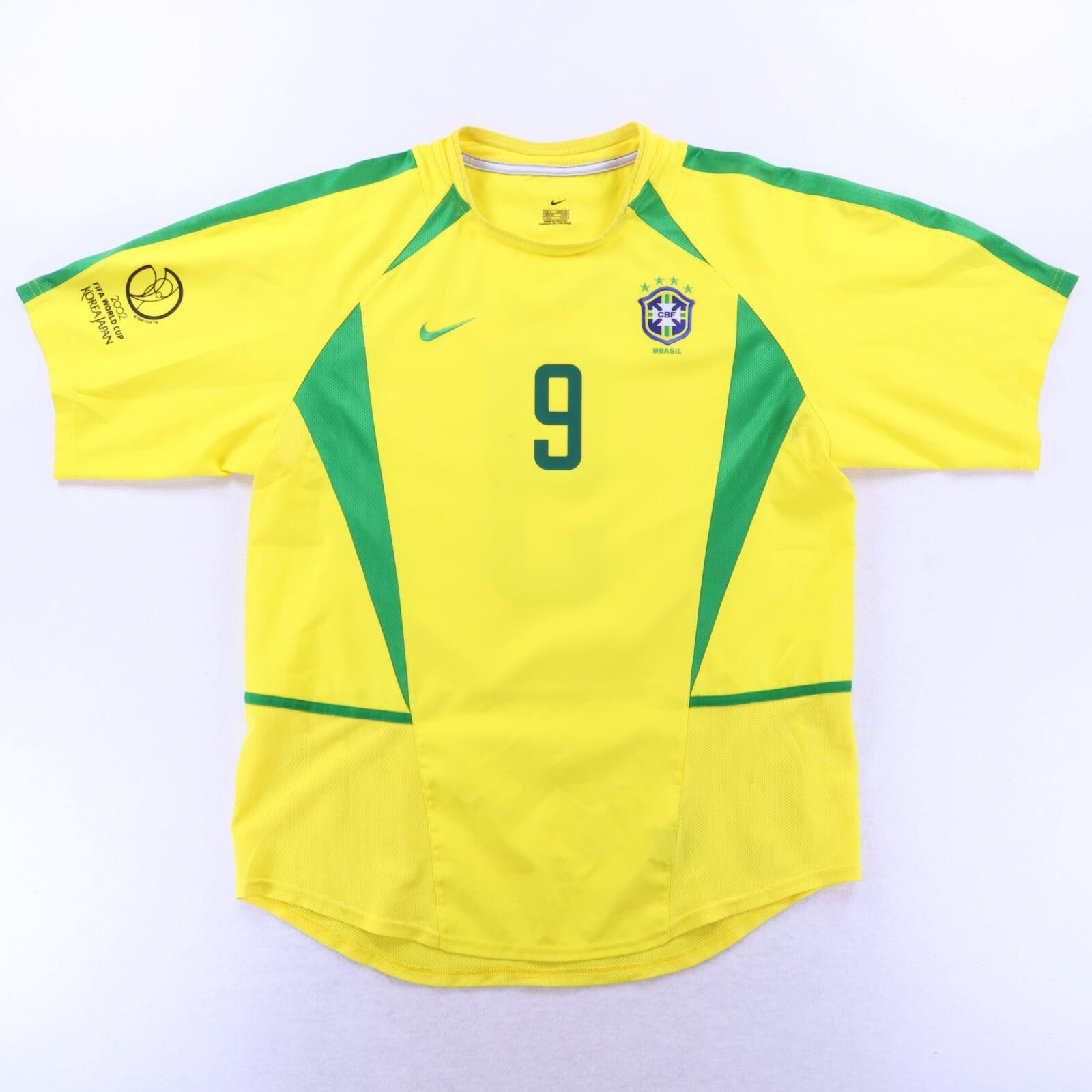 Brazil Ronaldo #9 2002/04 Home Shirt - L