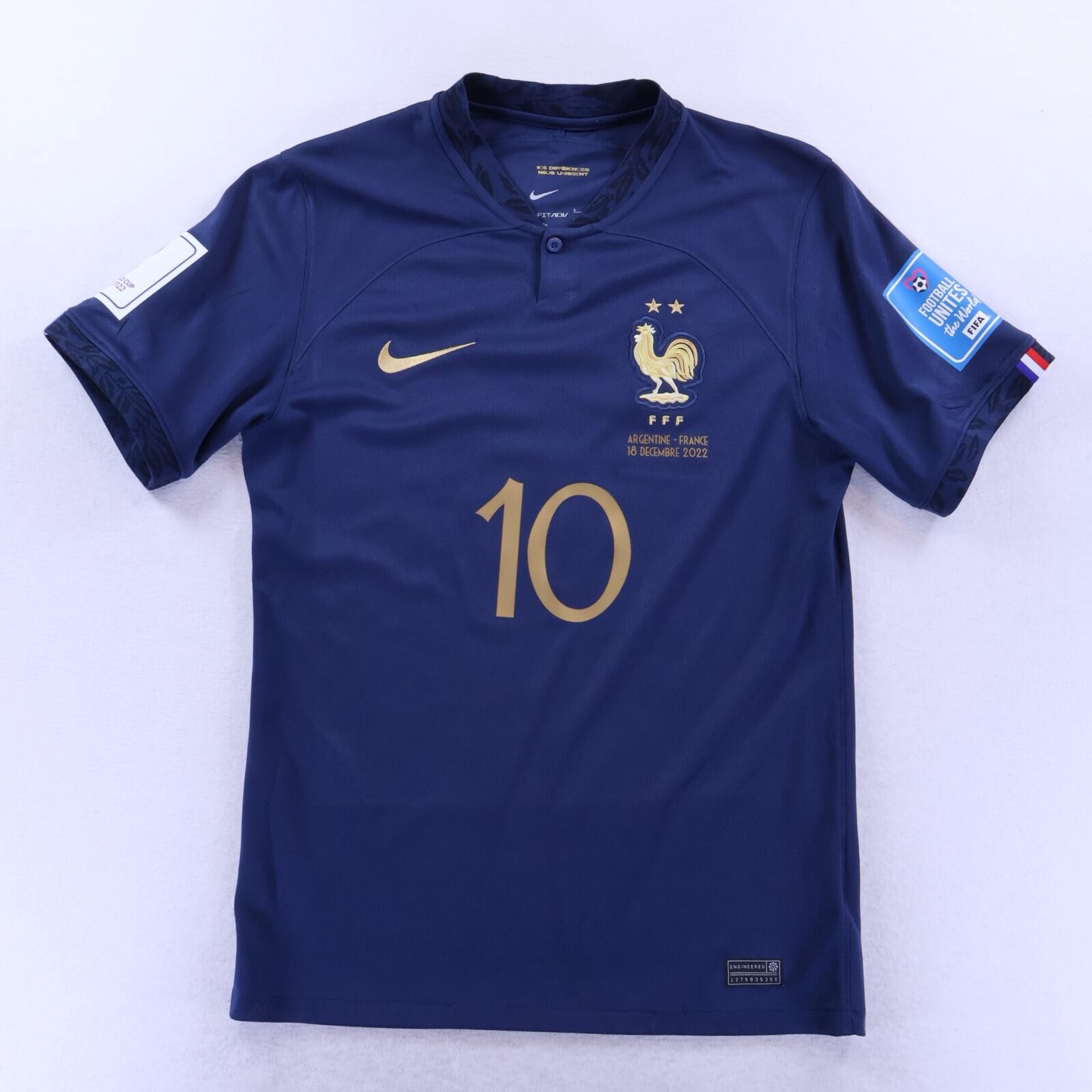 *MINT* France Mbappé #10 2022/23 Home Shirt - S