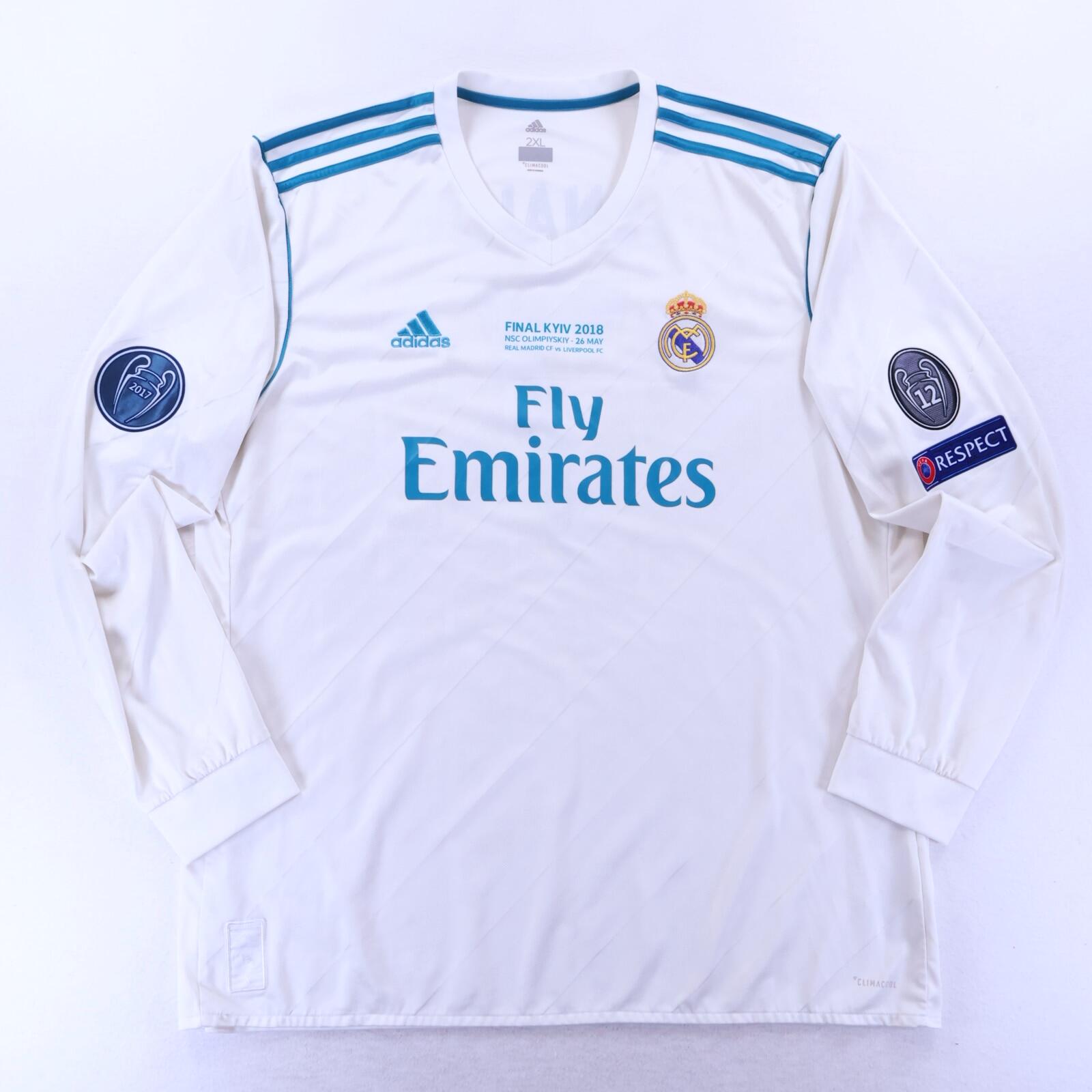 Real Madrid Ronaldo #7 2017/18 Home Shirt - Long Sleeve - 2XL