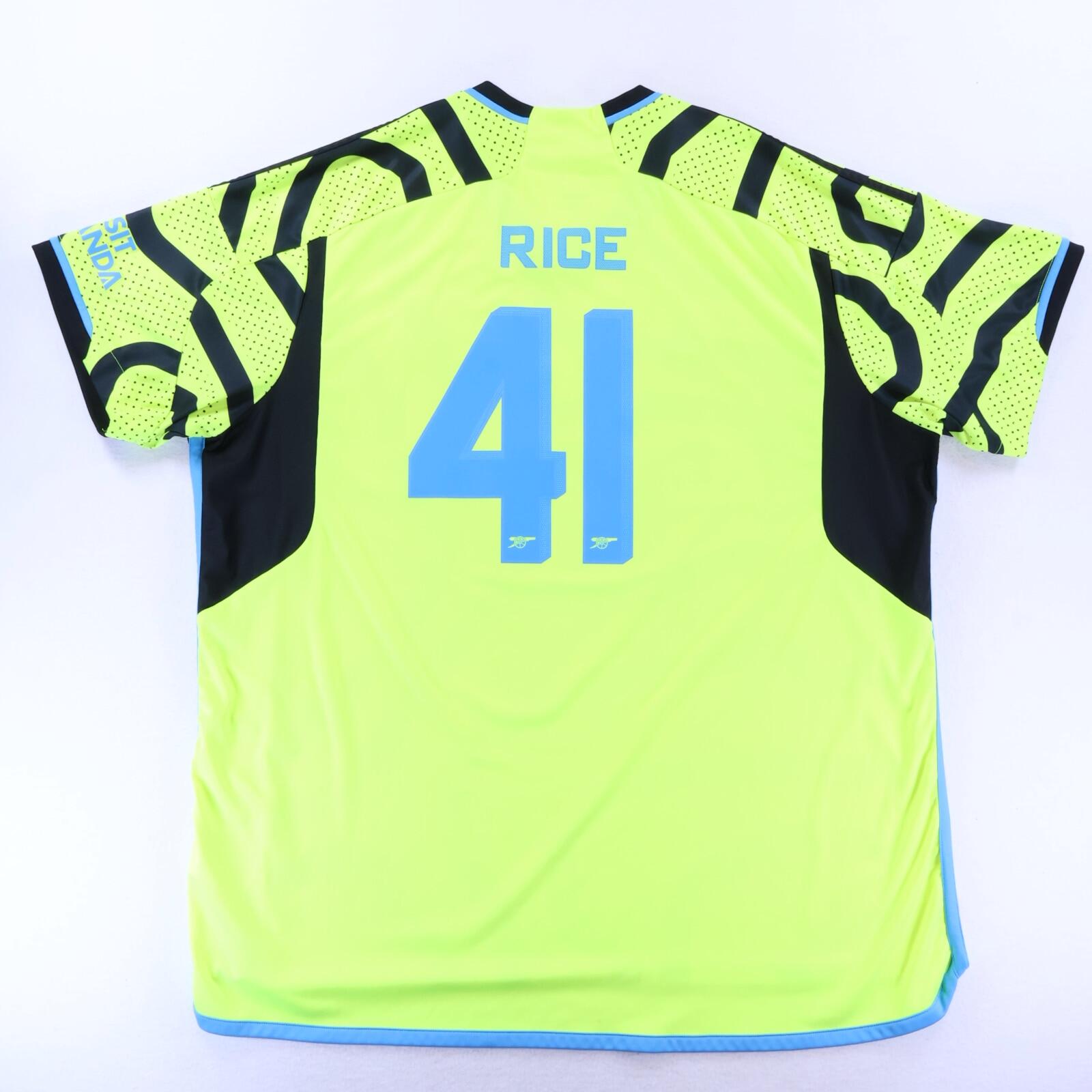 Arsenal Rice #41 2023/24 Away Shirt - 3XL